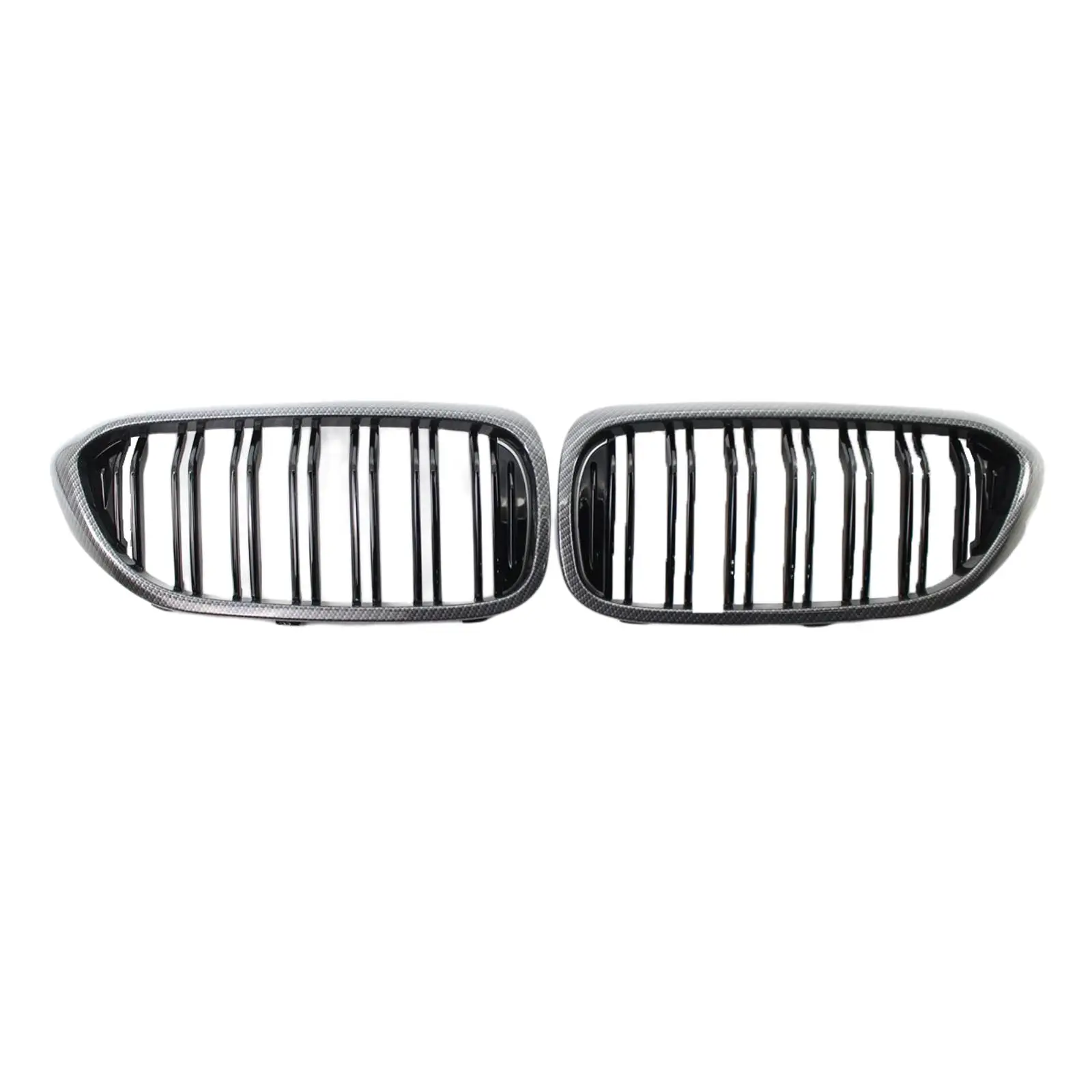 2 Pieces Car Front Kidney Grille Grill Bumper Grille Fit for BMW 5 Series G30 G31 G38 2017-19 520i 540i Accessories Spare Parts