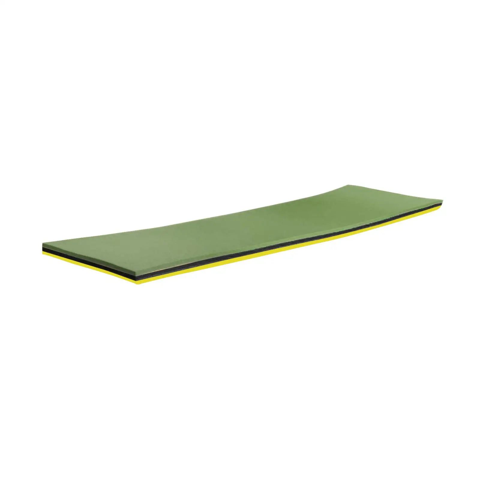 Floating Mat Water Pad Cushion 3 Layer Yellow Black Green 43x15.7x1.3inch for Relaxing Simple to Clean with Soap and  up Pad