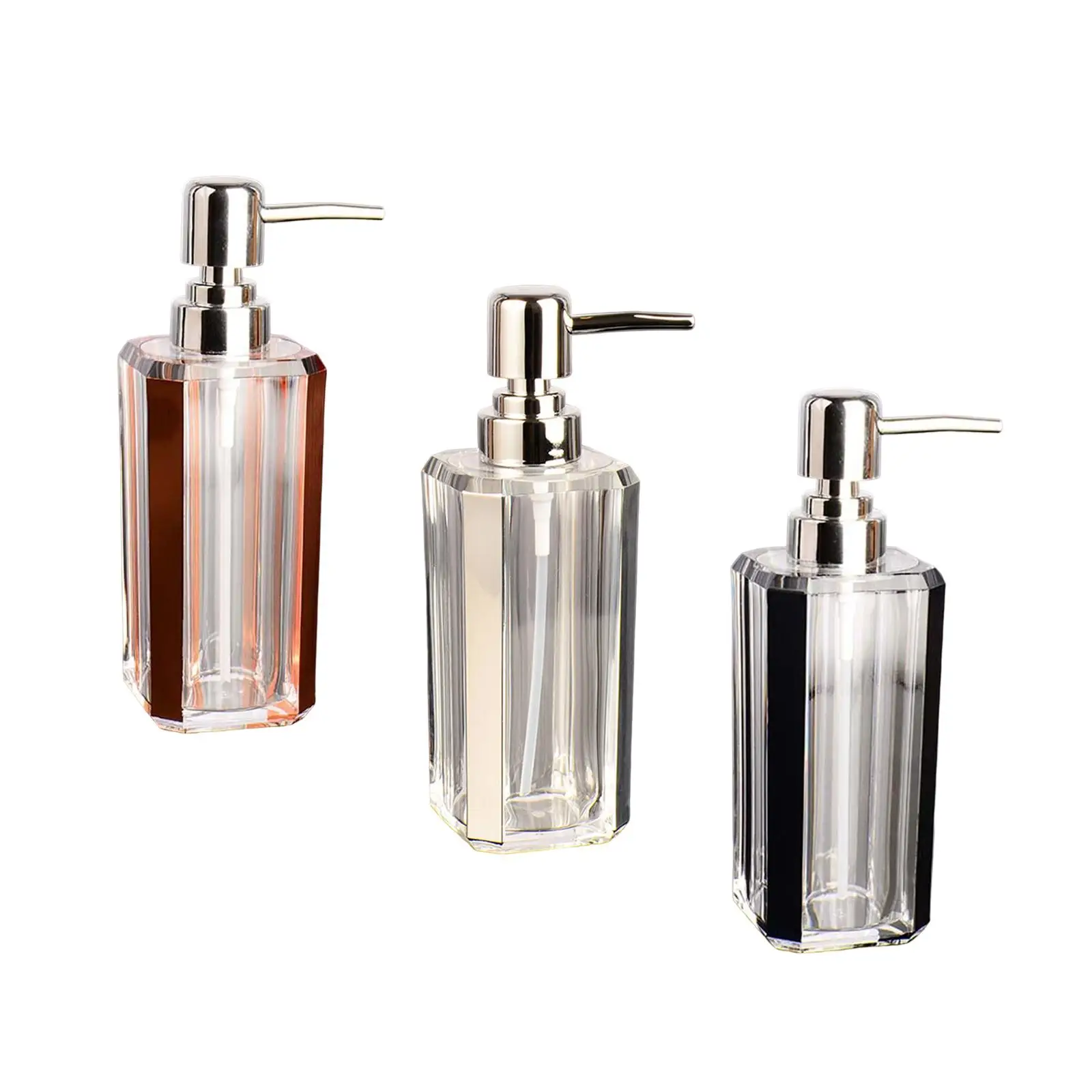 Soap Dispenser Empty Portable 6oz Bathroom Lotion Dispensers Shower Containers Pump Bottles for Bar Cafe Home Countertop Lotion