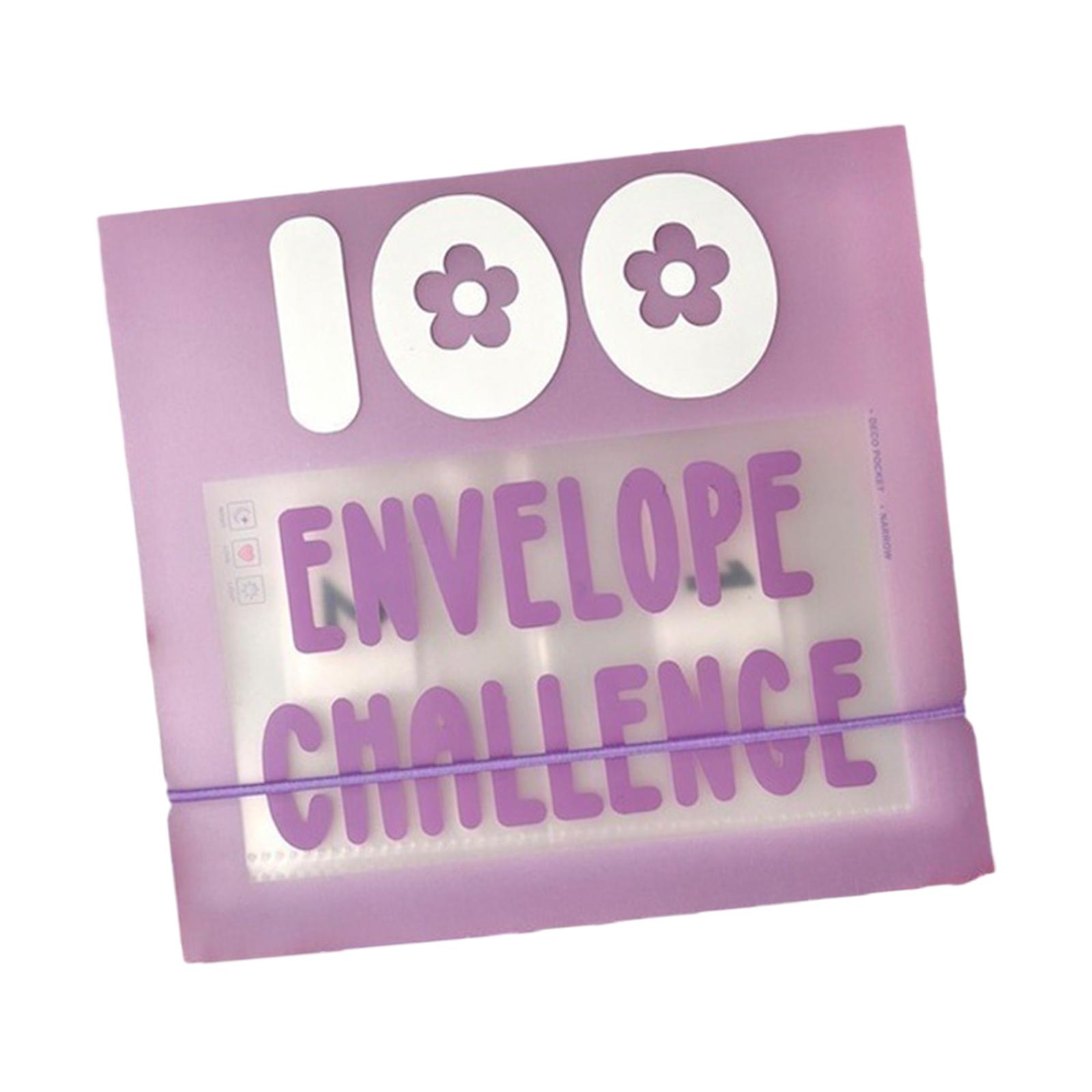 100 Envelope Challenge Binder Creative Funny Money Saving Envelopes Cash Stuffing Envelopes Binder for Challenging Saving Money