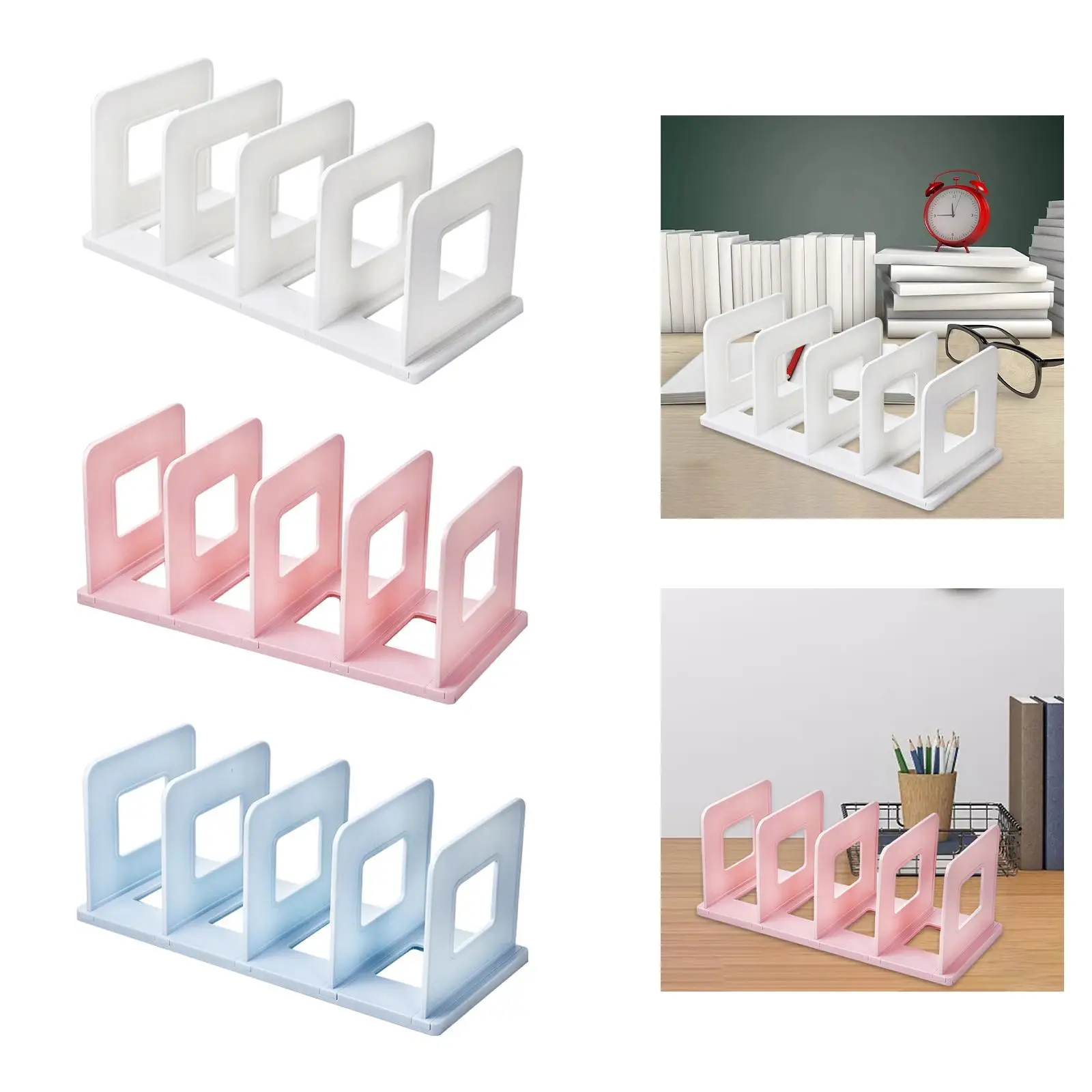 Desktop Book Organizer Book Ends Office Accessories Table Office Study Room Magazine File Organizer Book Stand Divider Book Rack