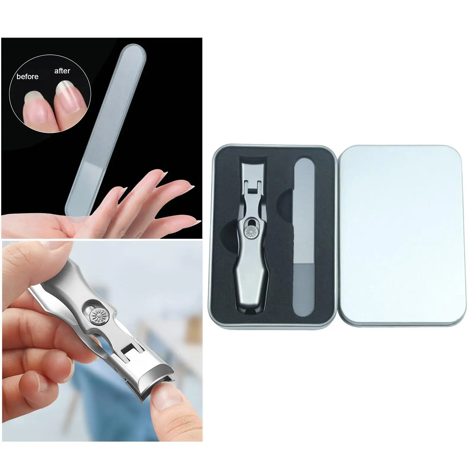 Finger Nails Oversized Heavy Duty Stainless Steel for Thick Nails