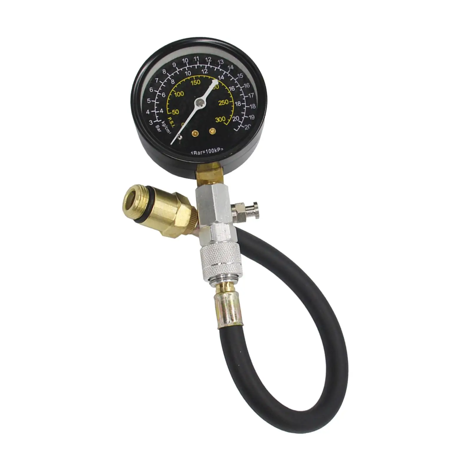 Compression Kit 300 PSI Check Test Meter Auto 2000Kpa Pressure for Motorcycle Gasoline Engines Car Truck