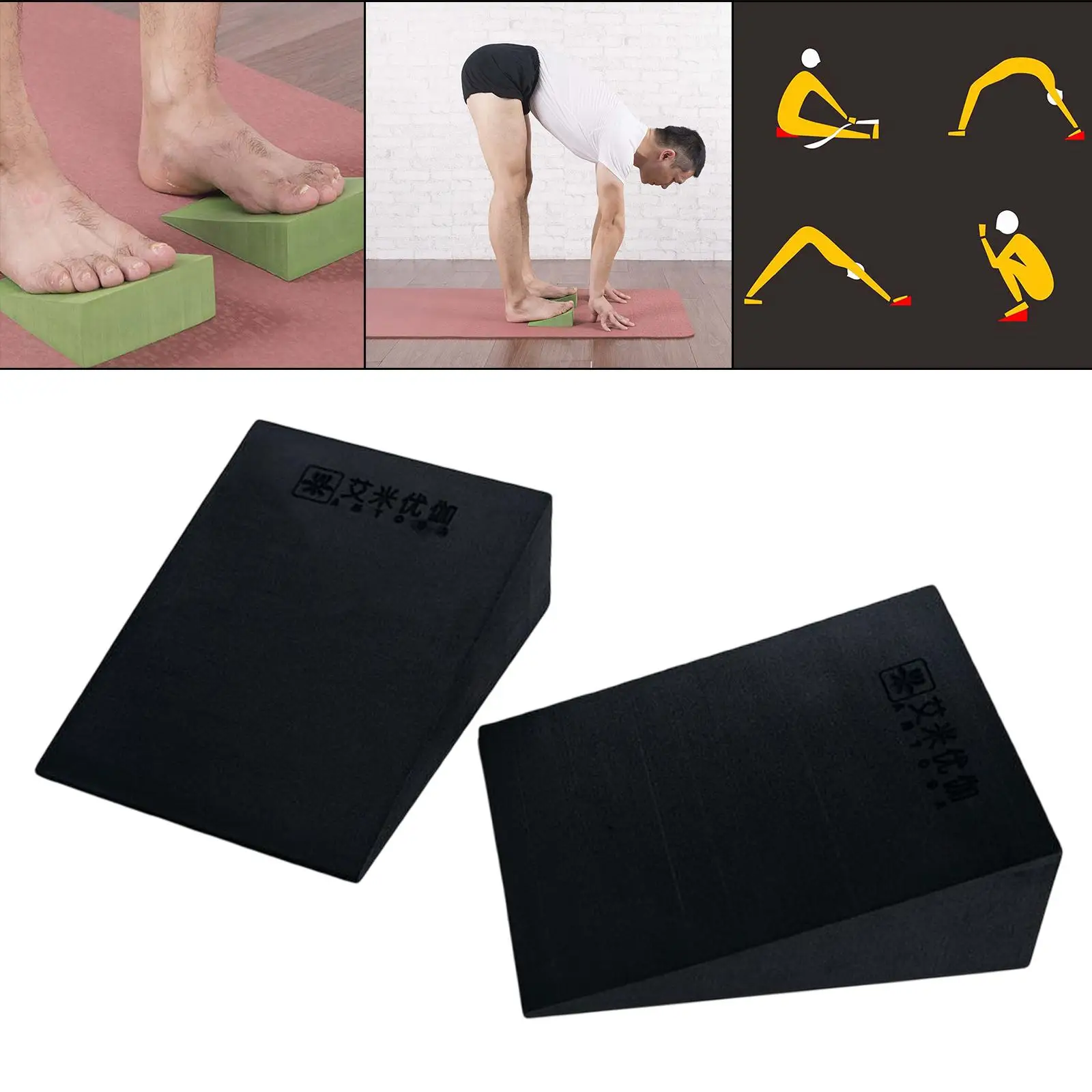 Yoga Blocks Knee Pad Supportive Inclined Board Wrist Support for Pilates Gym