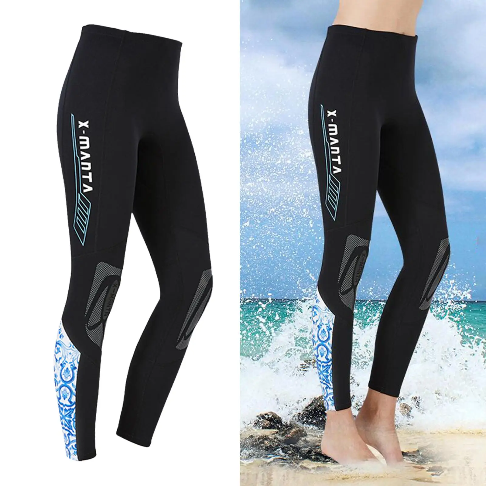 Wetsuit Pants for Men Women, 3mm Neoprene Pants Keep Warm  Aerobics Diving Surfing Swimming Snorkeling Scuba Kayaking Trouser