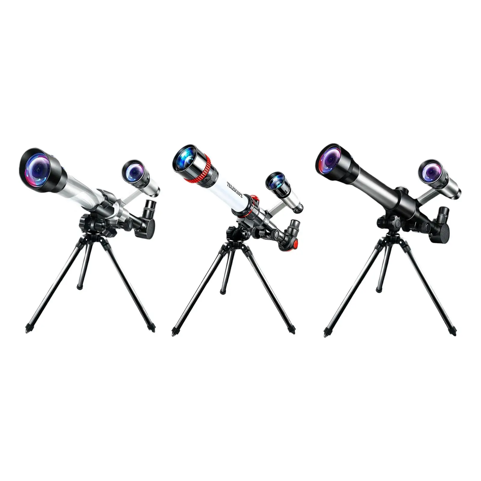Portable 60mm Caliber Telescope with Finder Scope Tripod for Kids Fully Multi Coated Optics Panning Handle Durable Accessories