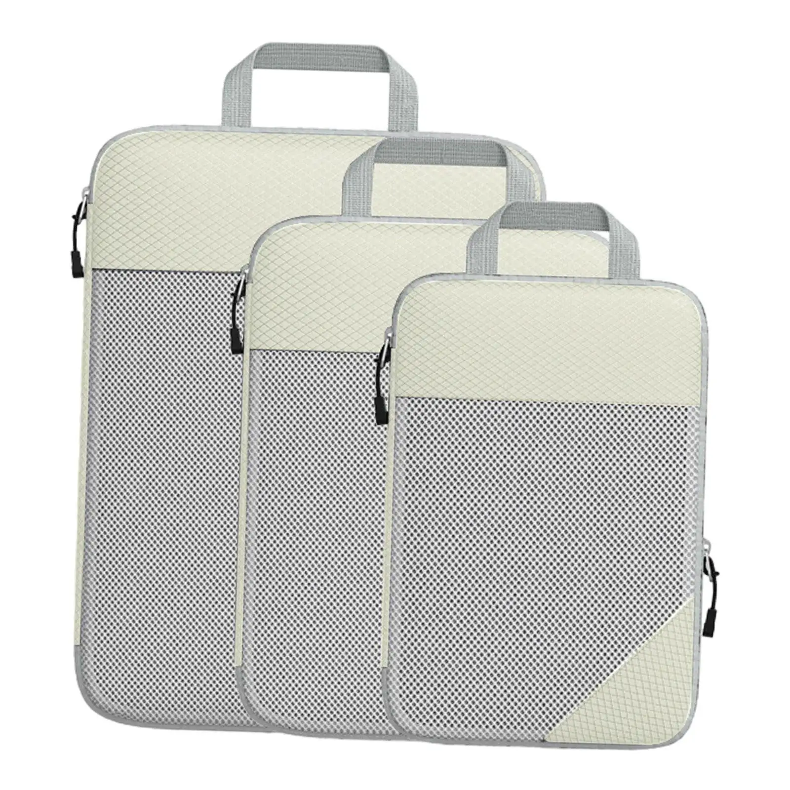 3 Pcs Compression Packing Cubes Luggage Packing Organizer Portable Travel
