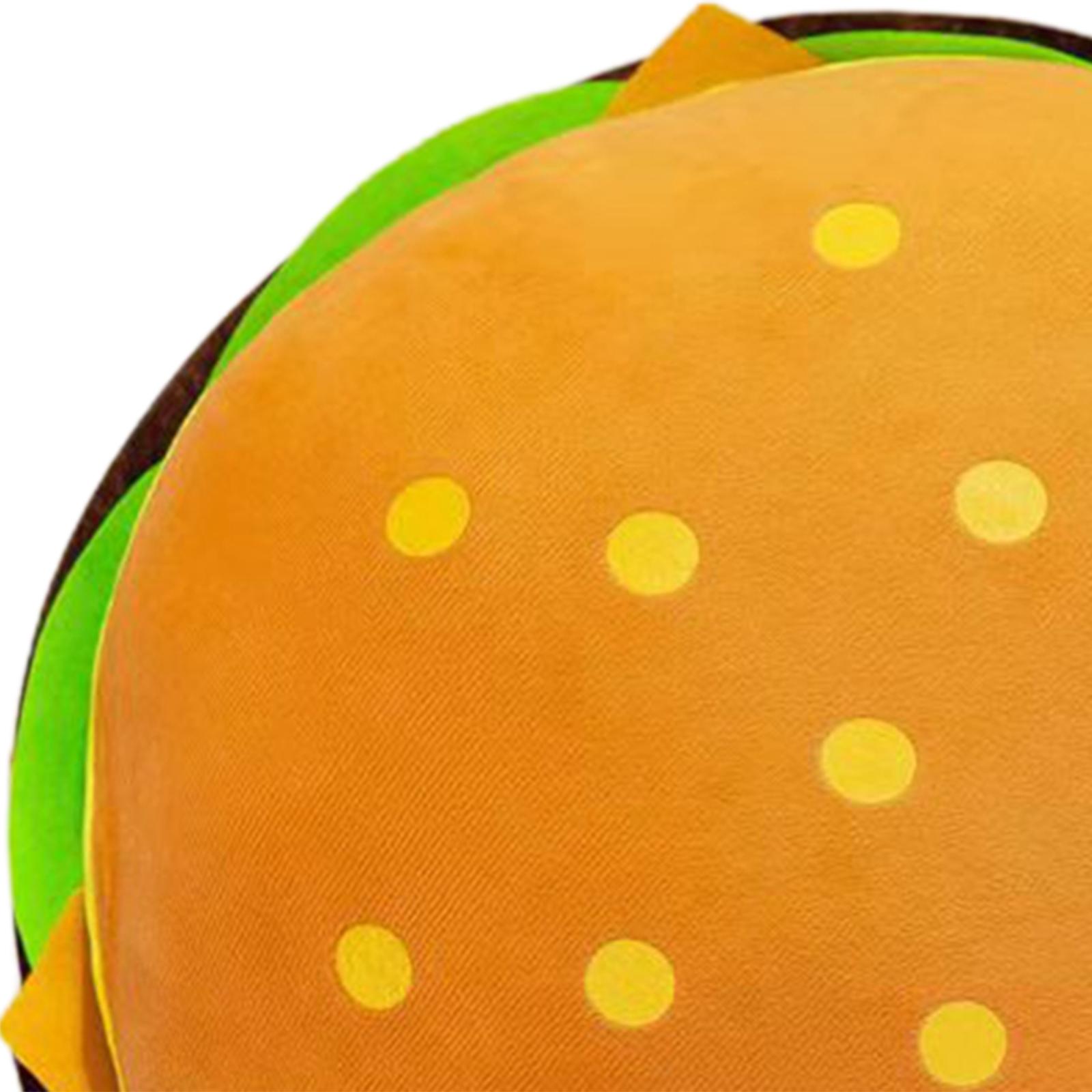 Cheeseburger Plush Toy Cushion Livingroom Hugging Toy Sofa 40cm Office Bedroom Hamburger Stuffed Pillow for Bedding Car Boy Girl