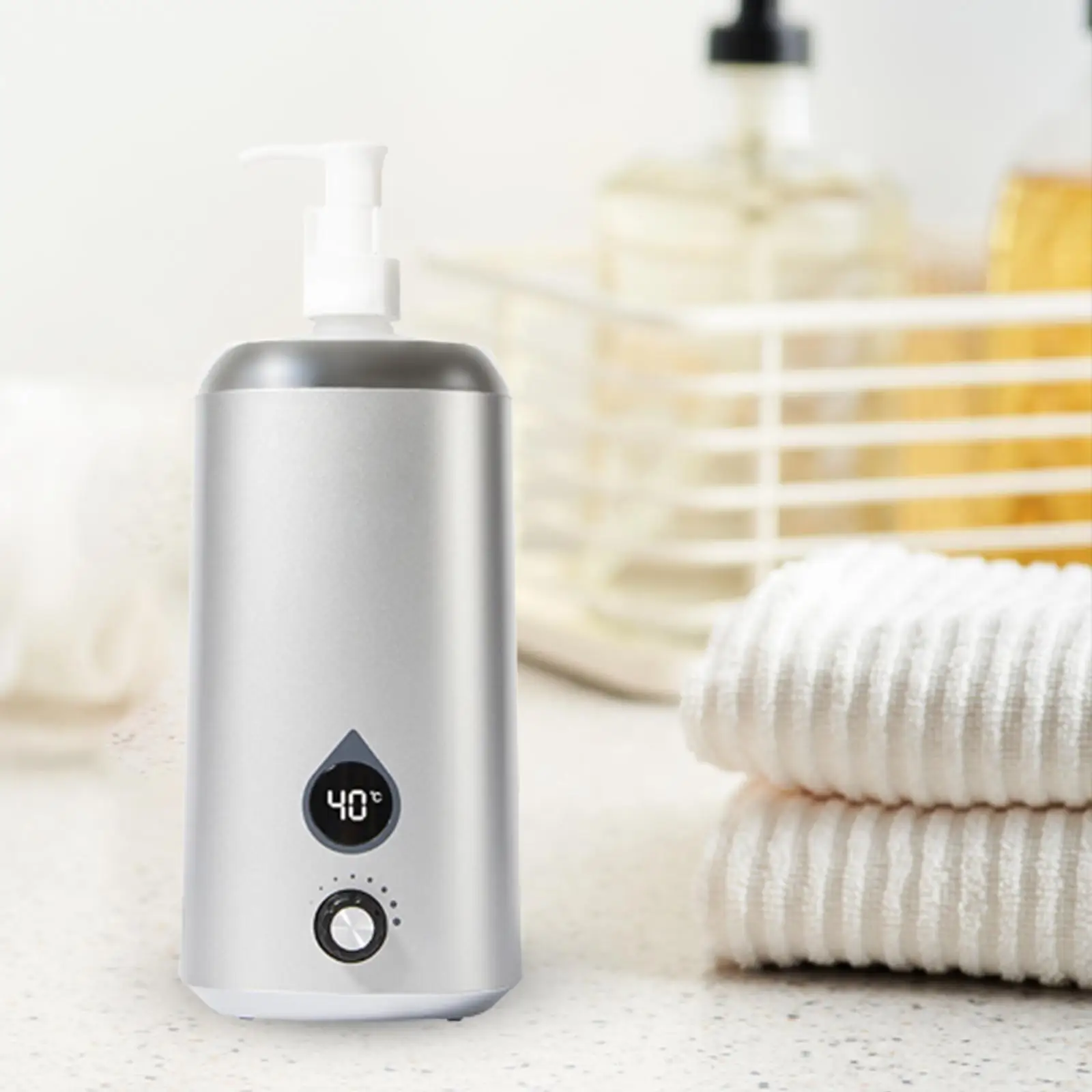 Oil Bottle Warmer Heater LED Screen spa equipment for Salon SPA Massage Hotel Single Bottle Adjustable Temperature Oil Heater