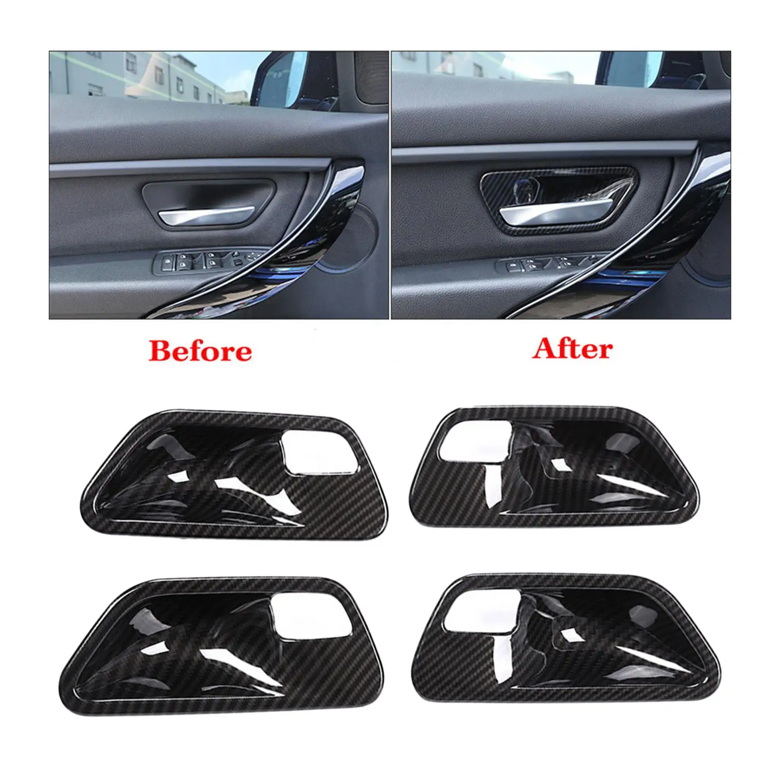 Inner handle for door Cover, Inner handle for door Bowl Cover, Decoration Cover, for bmw  Accessories Durable