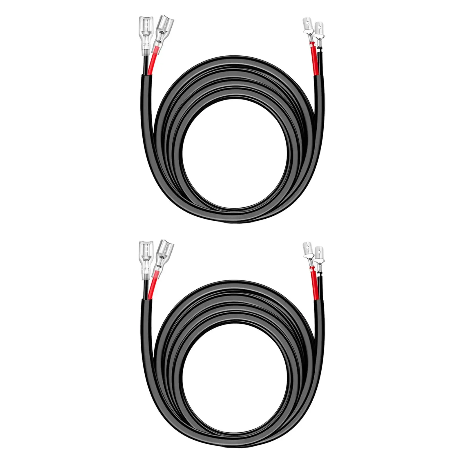2Pcs 16 Gauge Extension Wiring Harness Waterproof 10ft for Truck Driving Fog