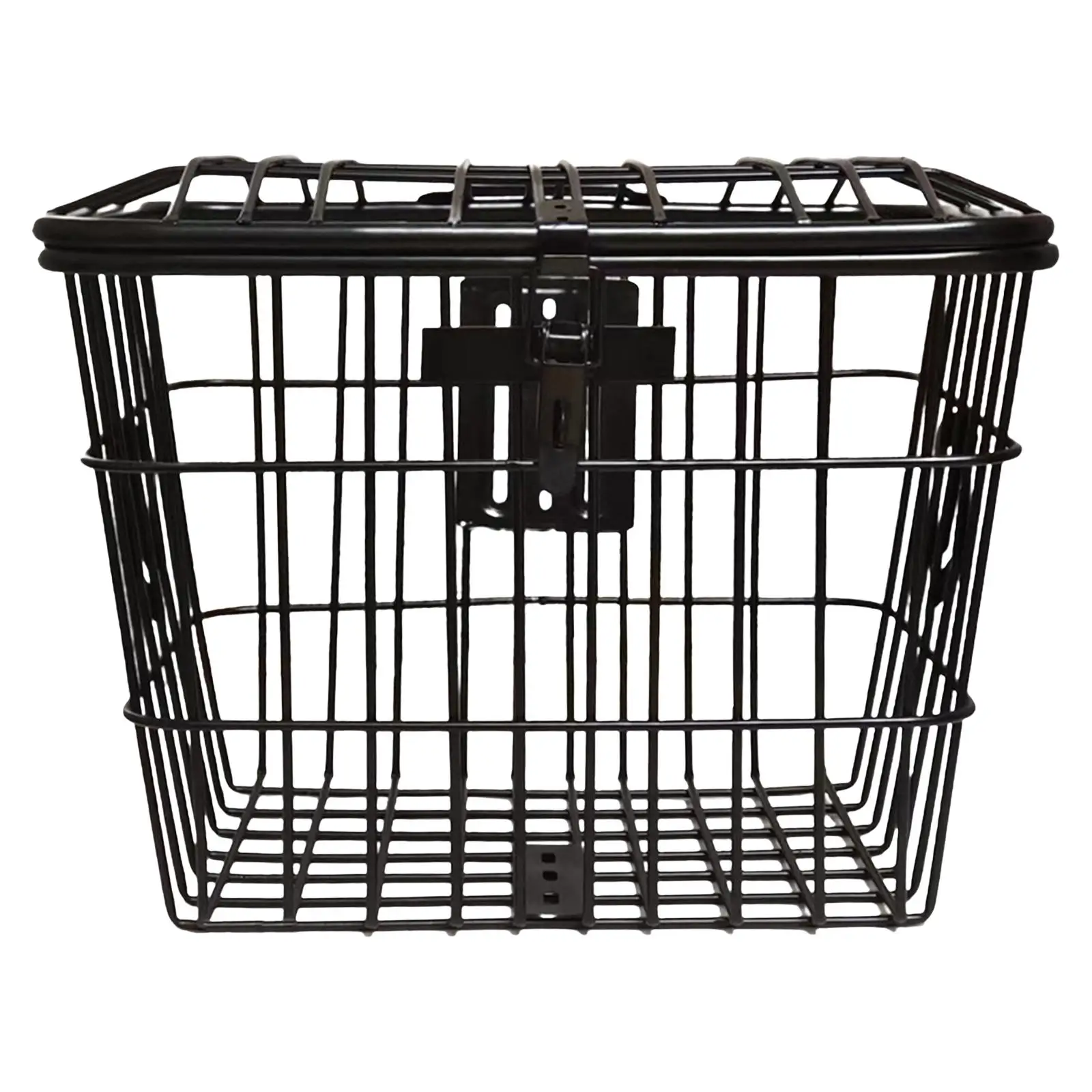 Front Rear Bike Basket Cargo Rack Storage Box Large Space with Mounting Screws Durable for Tricycles Mountain Bikes Scooters