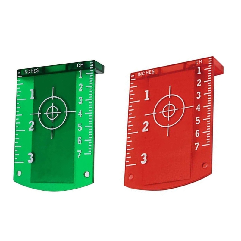 Description Picture 2 of itemHorizontal & Vertical Target Plate Card For Green Red-Beam Cross-Line Levels-Laser Enhancement Distance Measuring