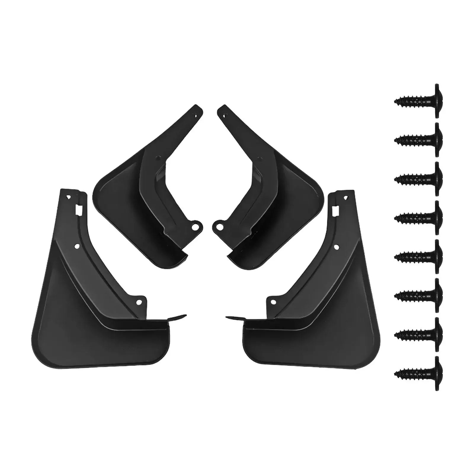 4 Pieces Car Wheel Mud Flaps with 8 Screws Mud Guards for Geely Coolray 2022-2023 Durable Accessories Impact Resistance