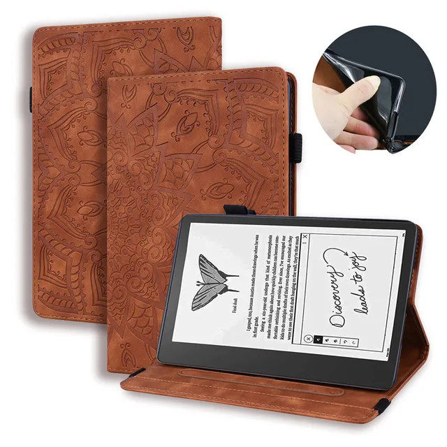 Thankscase Stand Case for Kindle Scribe PU Leather Case 