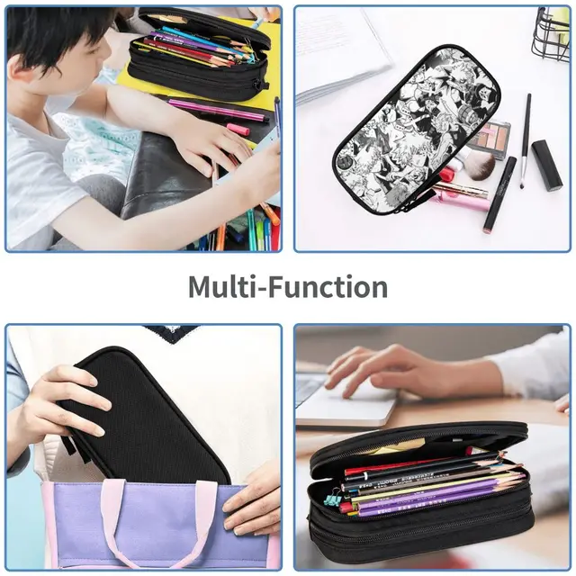 My Hero Academy Academia Boku College Pencil Case Wallet Purse School Pen  Zipper Canvas Bag Anime Cartoon Kids Gift - Wallets - AliExpress