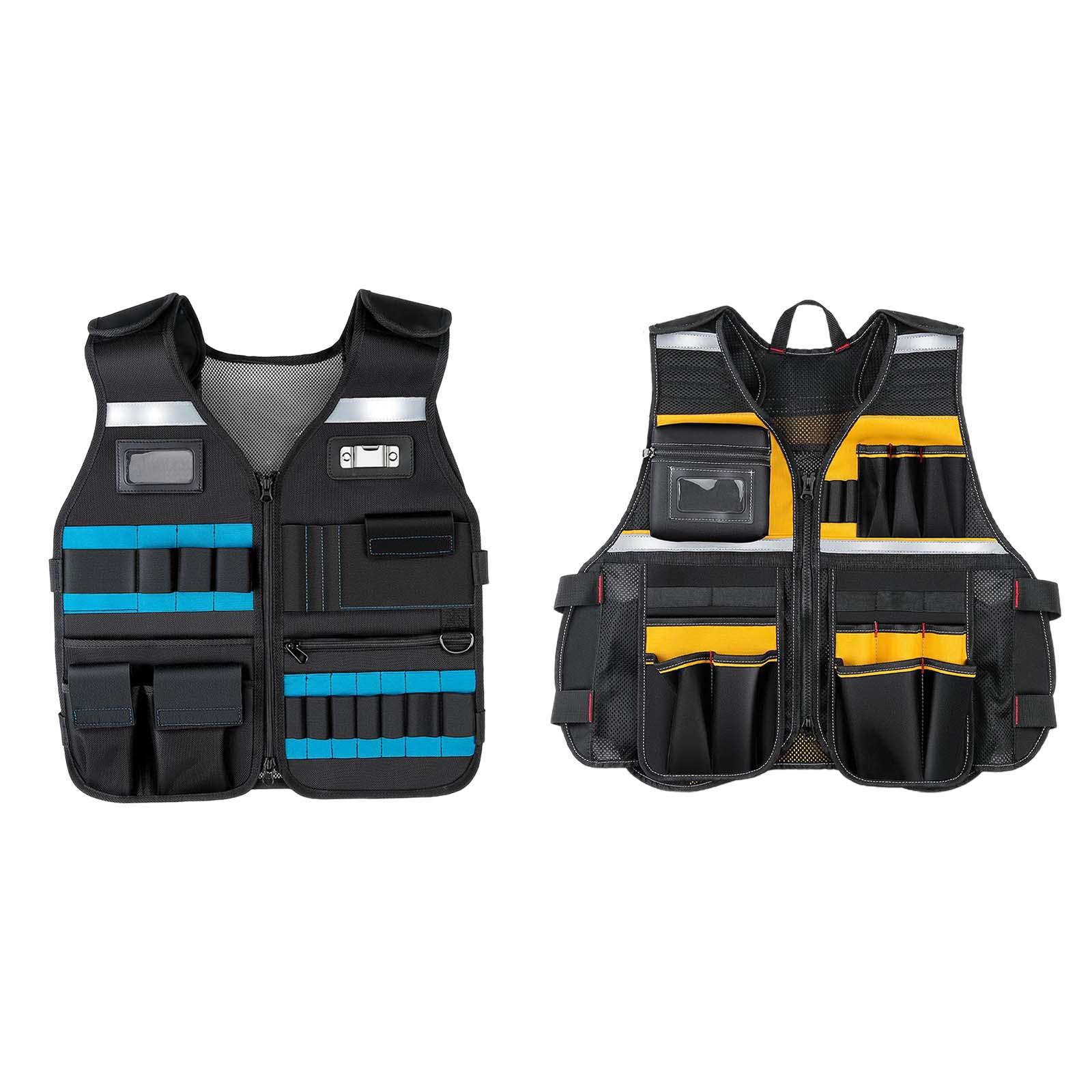 Oxford pano Tool Vest com Multi bolsos,