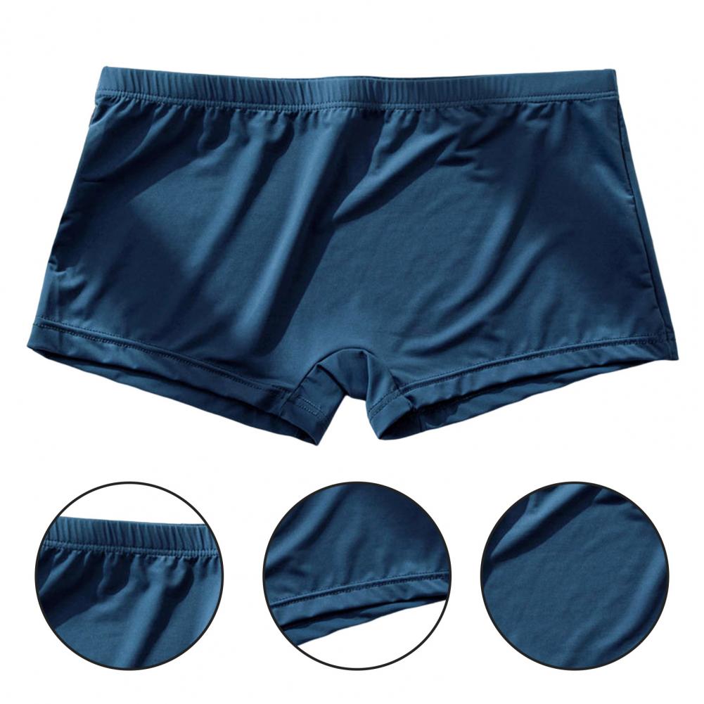 Title 9, Men Boxers Breathable Elastic Solid Color Low W...