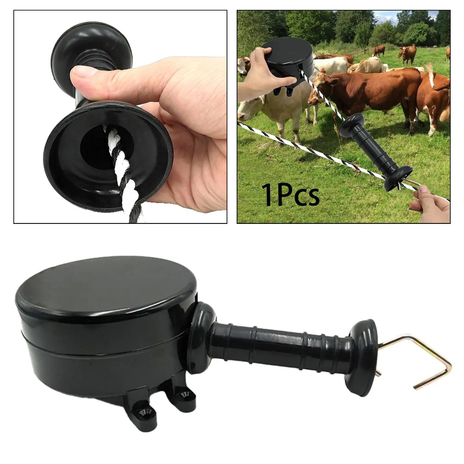 Fence Gate Handle Wear Resistant Easy to Install Gates Handles Retractable for Farm Supply Ranch Animal Husbandry Fence Ranches