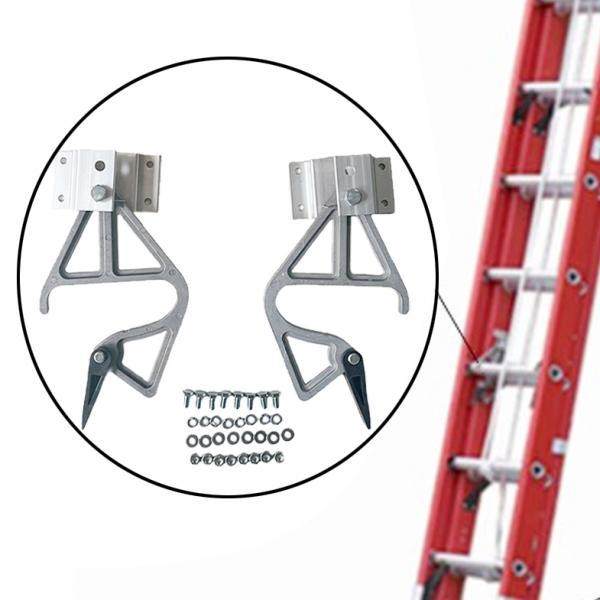 Accessori Scale Portatili Serrature Scale Telescopiche - 2 Pezzi In Alluminio Per Blocco Gradini 28-11 Ladder Grip - 11