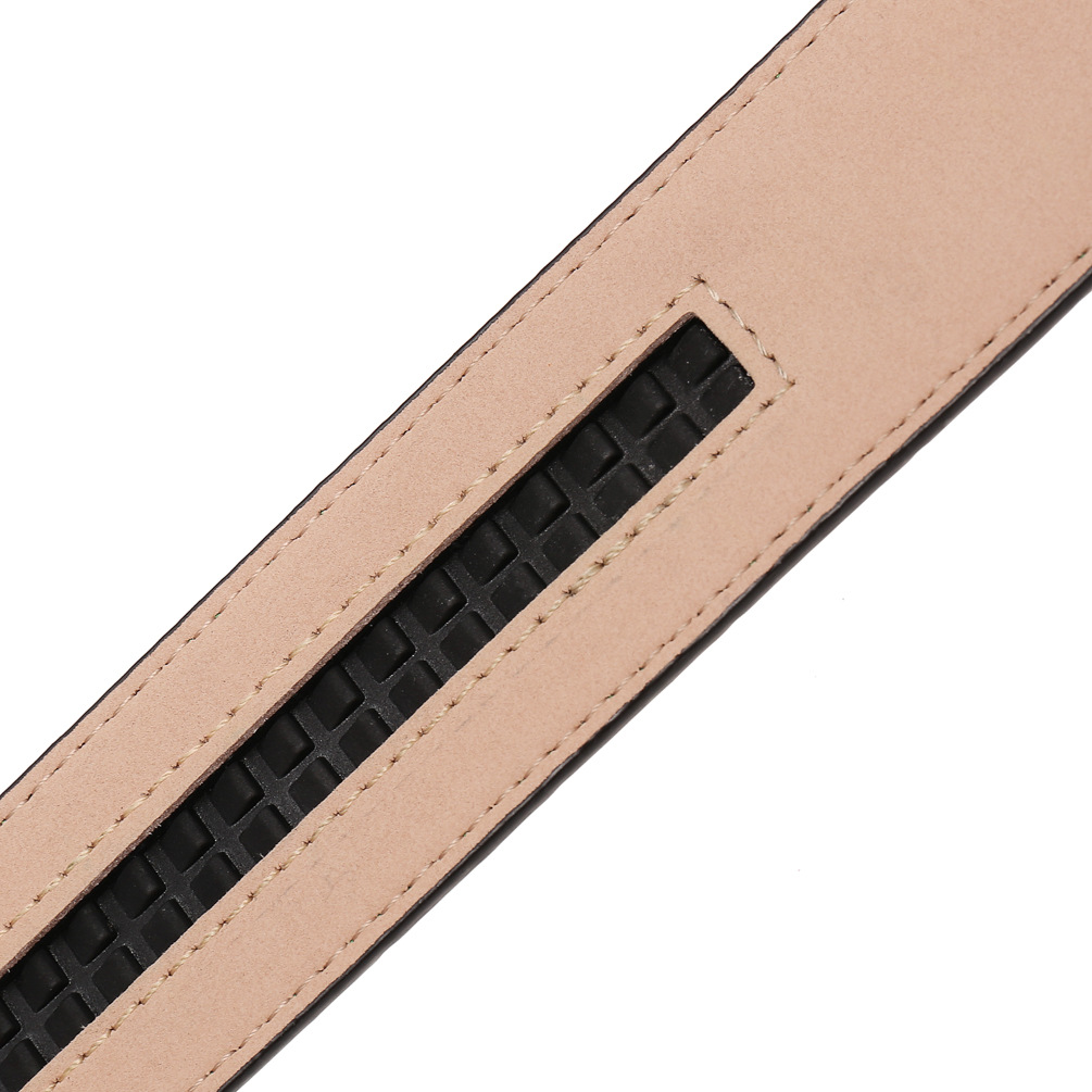 3,5 cm breiter, nicht poröser, schwarzer Kaffee-Grün-Gürtel, Business-Gürtel LY135-3850, Gürtel mit automatischer Schnalle für Herren, luxuriöser Gürtel von hoher Qualität – Detail 22
