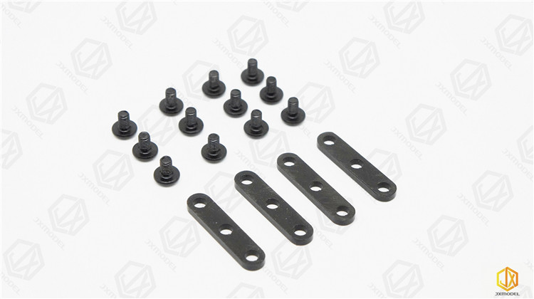 CNC Aluminium Legierung KIT Ausgebrannte Wagen Körper Fracht Box 1/14 Für Tamiya RC Lkw Anhänger Kipper Für Scania MAN F2000 Auto Diy Teile – Detail 15