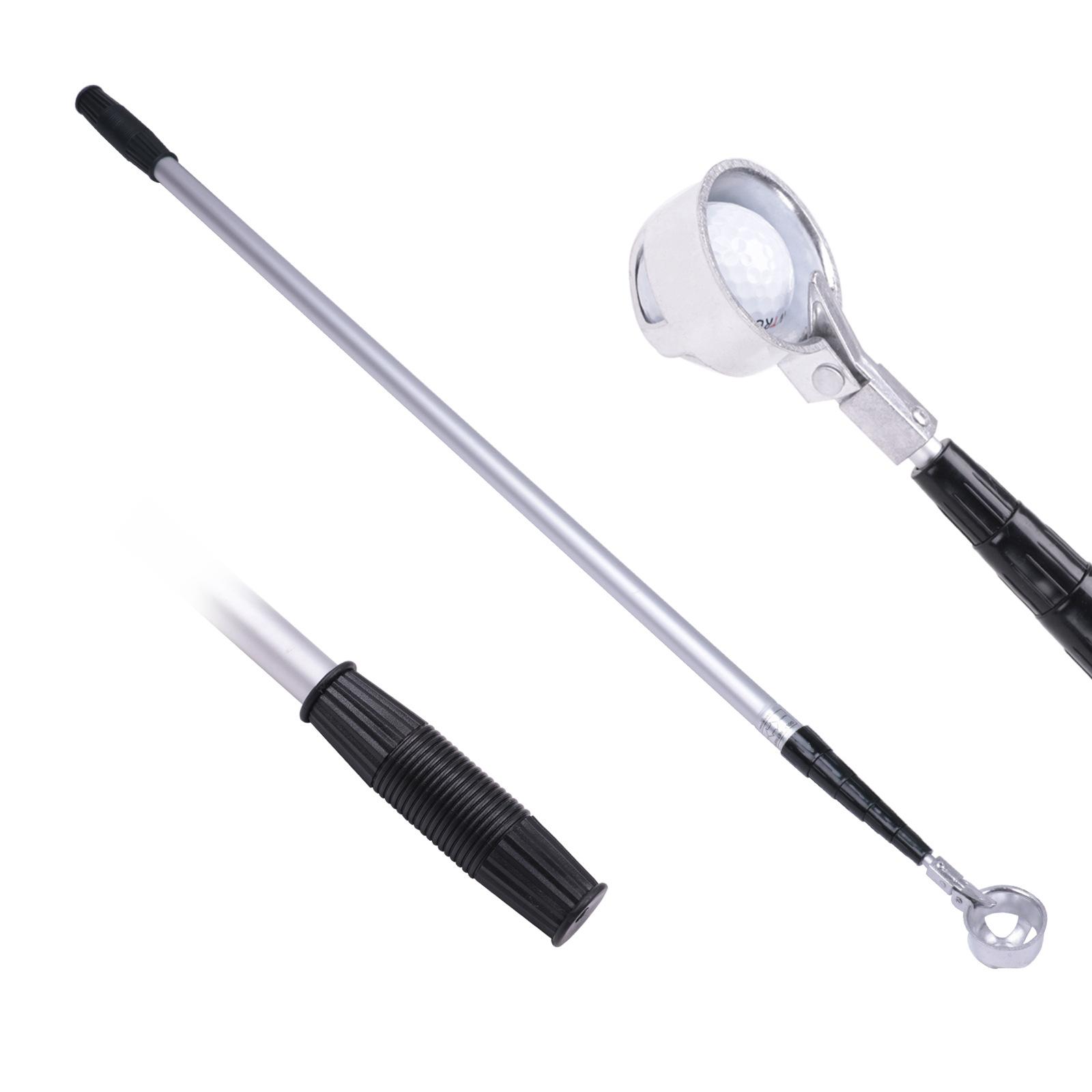 Golf Ball Retriever with Automatic Locking Spoons Golf Ball Pick up Retriever