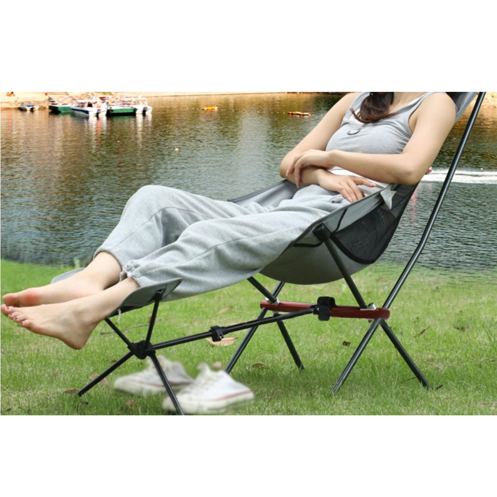 Folding Chair Footrest Lazy Seat Resting Bracket Feet Legs Rest Non Slip