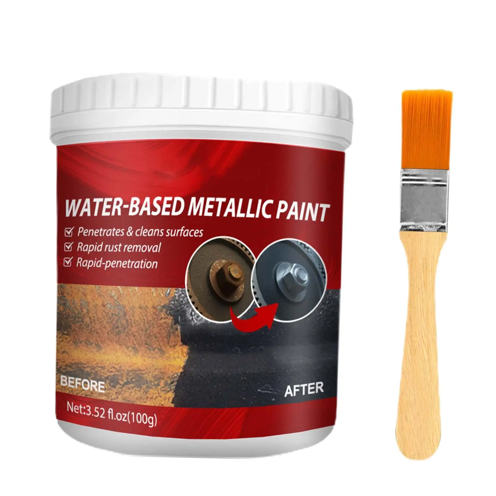 Metal Rust Remover Paint Rust Paint Rust Preventive Coating Anti Rust Car Maintenance Rust Converter for Metal Car Metal Paint