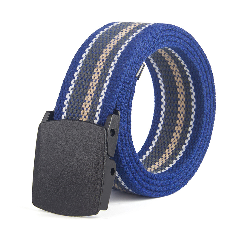 Title 10, New Men and Women Striped Canvas Belt Woven Bel...