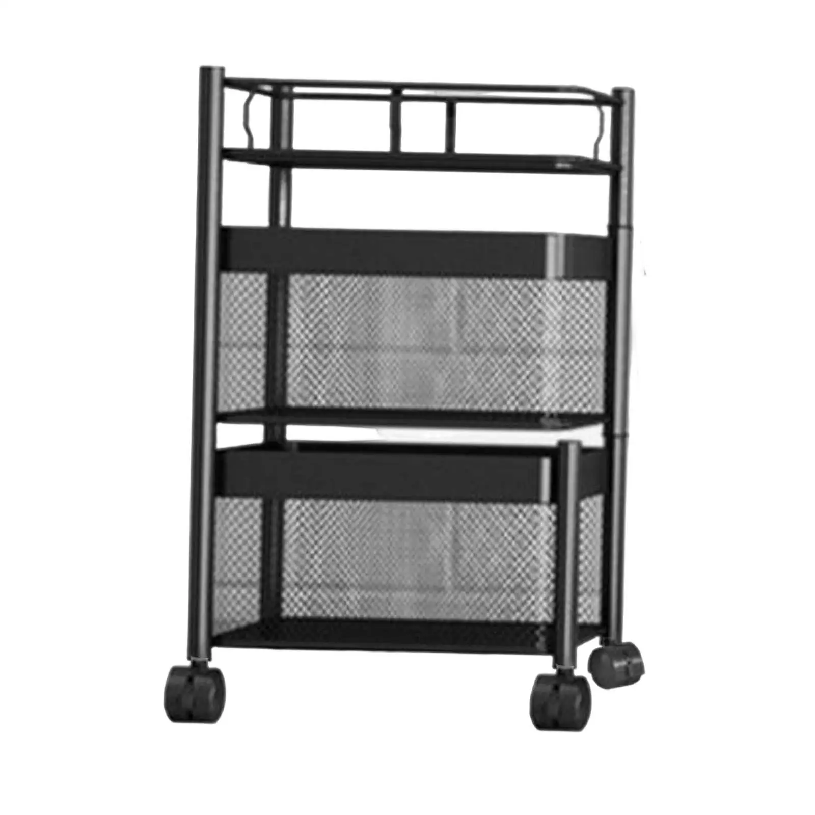 Heavy Duty Rolling cart Multi Purpose Mesh Baskets Rolling Cart for Garage