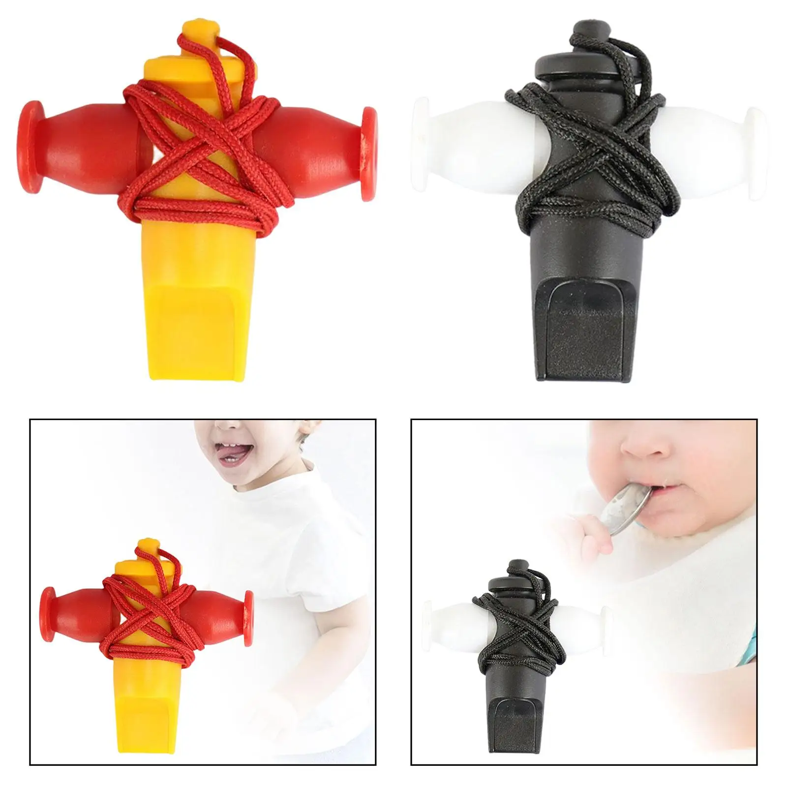 Outdoor Whistle with Nylon Rope Musical Instrument Sambas Whistle for Coaches Children Kids Men