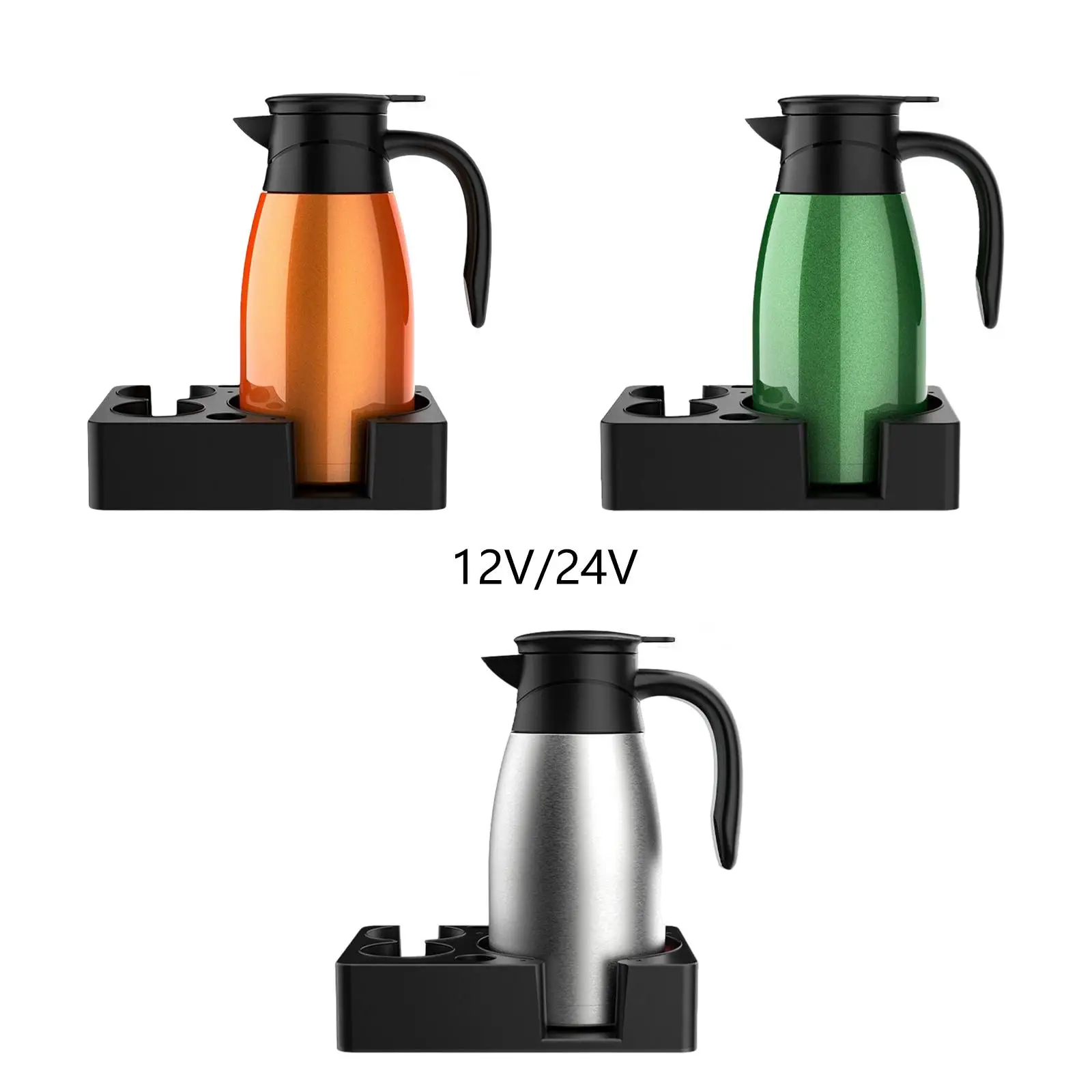 Car Kettle Boiler Temperature Display 1400ml Stainless Steel Heater Hot Water Kettle for Coffee Travel
