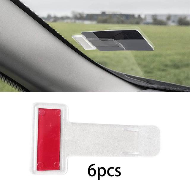 Clip Ticket Pare-brise XINGSUI - Lot De 4 Supports Adhésifs Pour Tickets Parking, Cartes Et Factures
