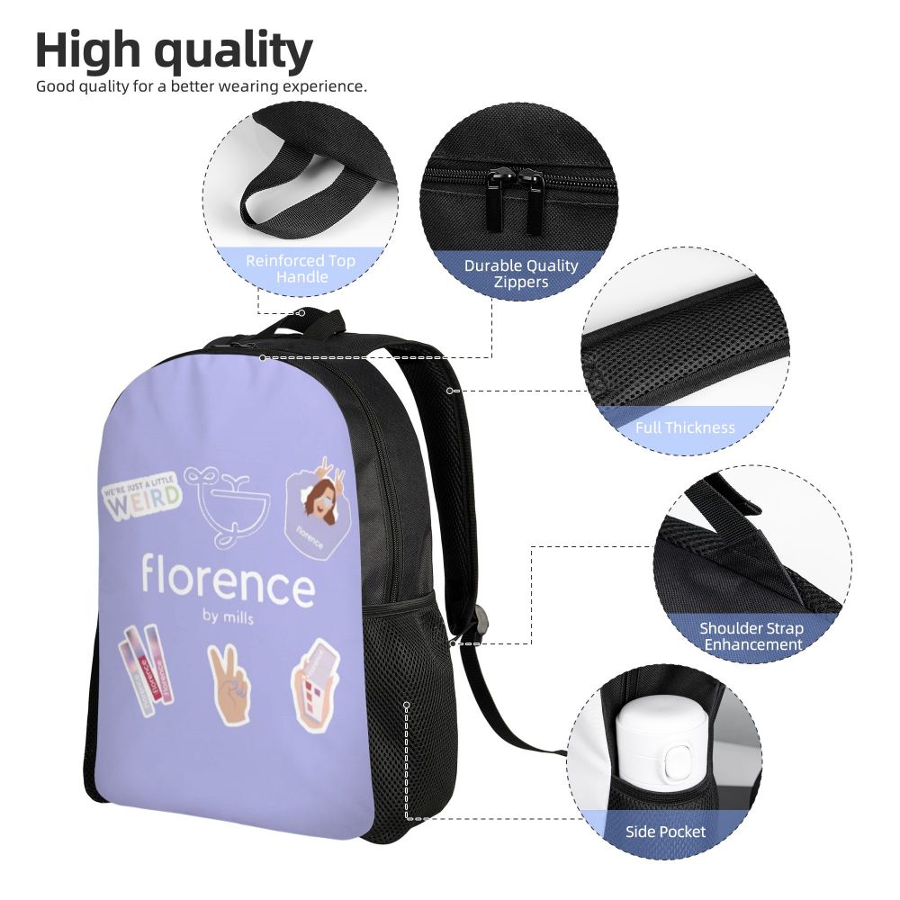 resistente à água, mochila escolar, impressão, bookbags