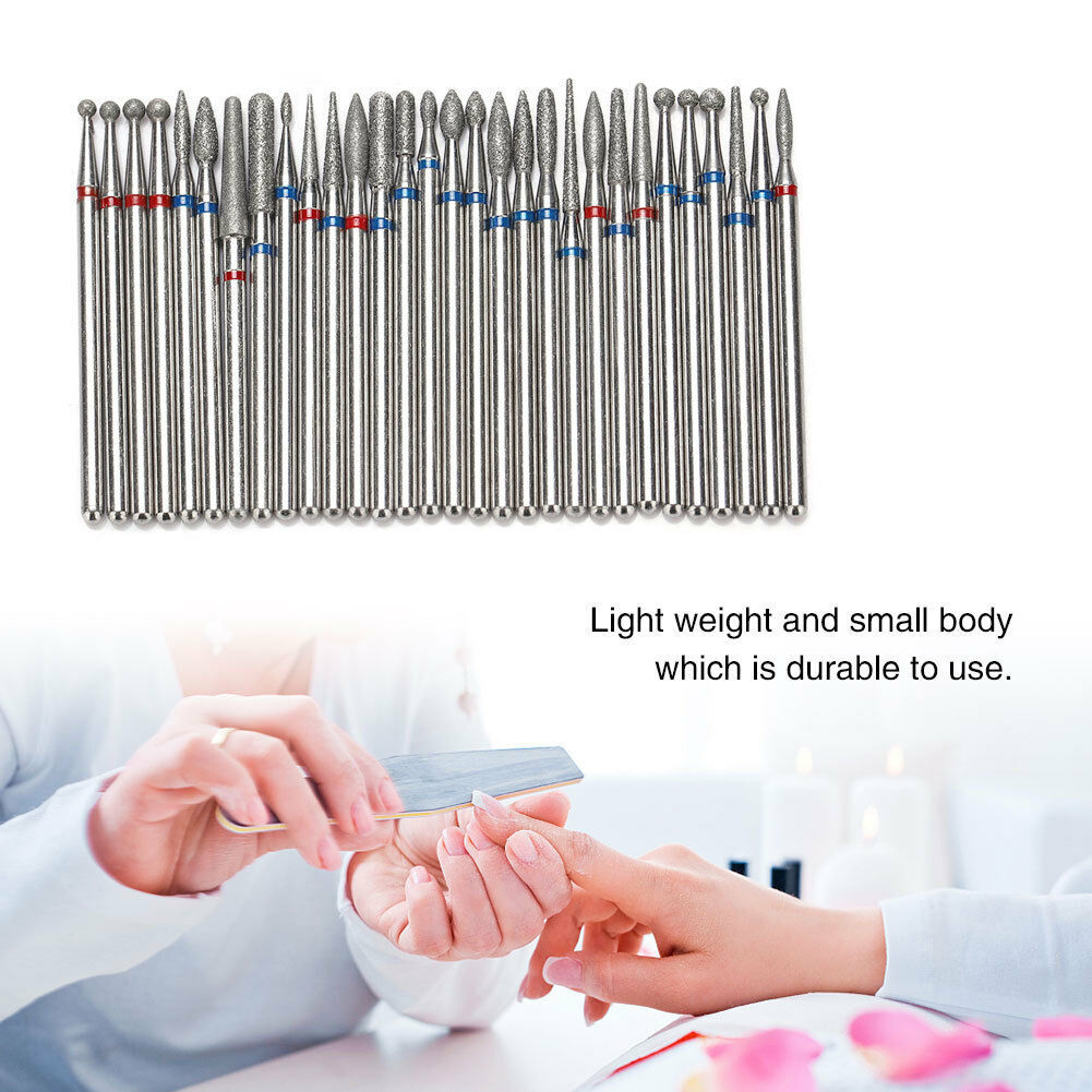 Best of 30pcs / set Professional Milling Cutter Electric Rotary Manicure Machine Accessoires Diamond Nail Drill Bits Set Nail Tools Reviews & Tips - Image 3