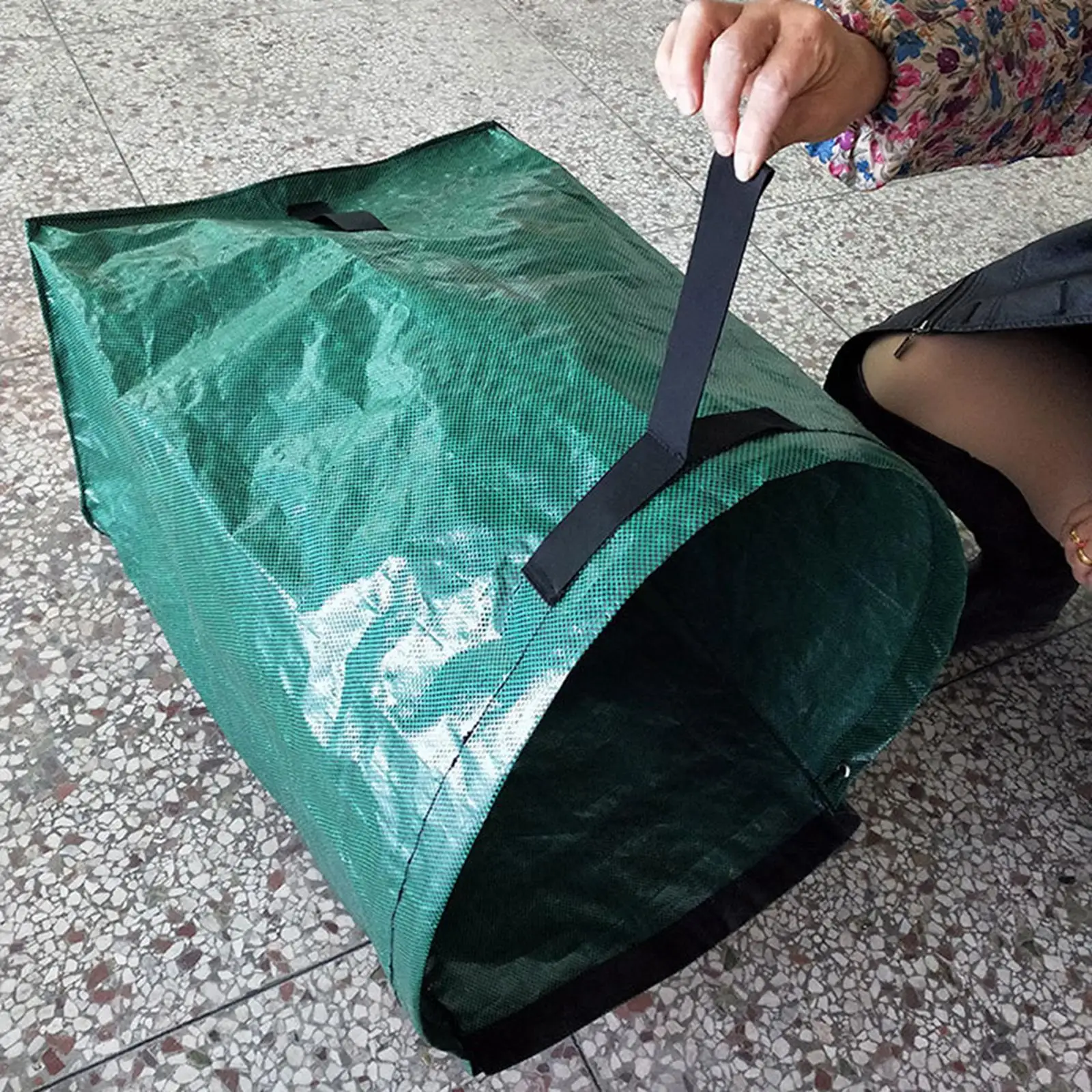 Garden Leaves Bag 53 gallons Storage Bag Leaf Collection Bag Heavy Duty Collection Container Composte Bag for Outdoor Patio