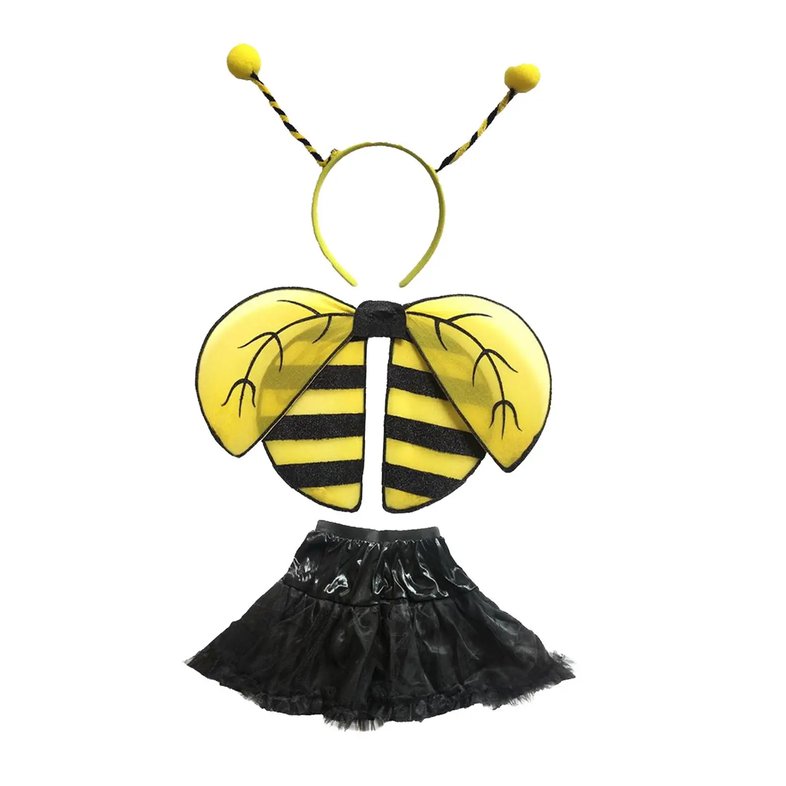 Bee Costumes Set Fancy Dress Cosplay Photo Props Tutu Skirts Fairy Wing Cv Nightclub Kids Girls Party Role Festival