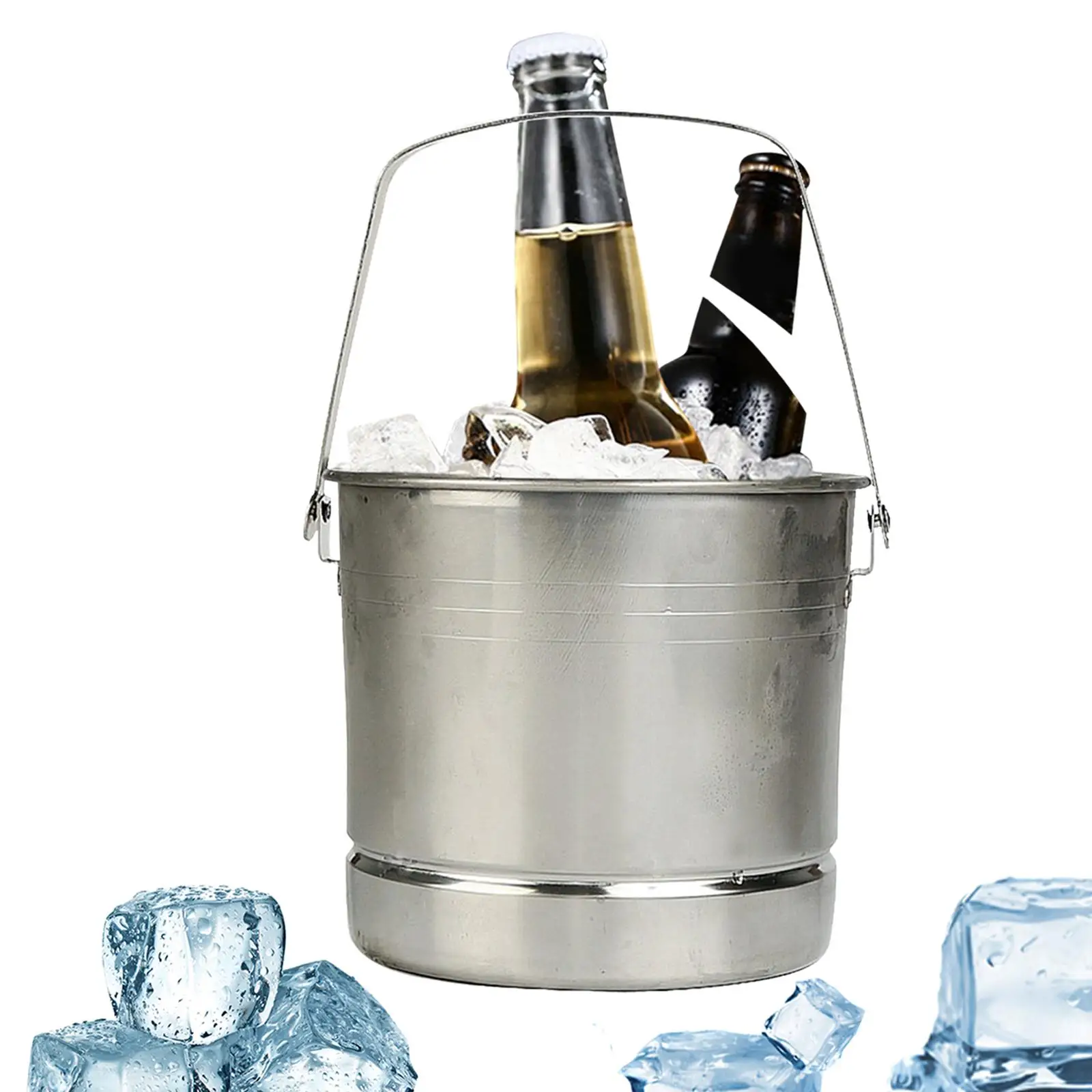 Ice Bucket Ice Cube Container Drink Tub Cooler for KTV Clubs Bottle Beer