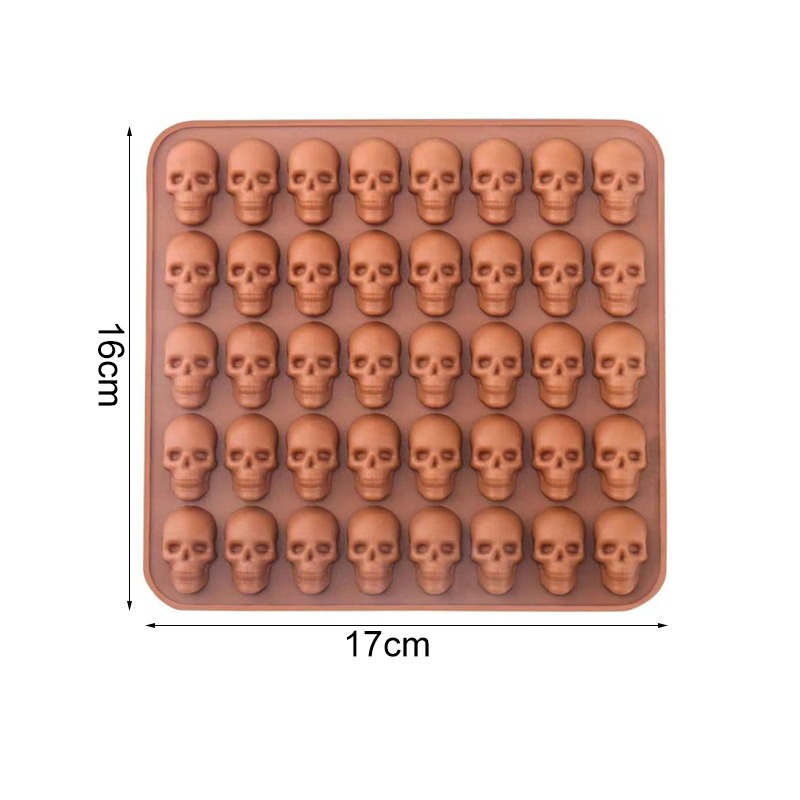 Description Picture 5 of itemNovelty Pumpkin Skull Halloween Silicone Ice Cube Mold DIY Cookie Cake Candy Chocolate Mold for Baking Party Whiskey Kitchen