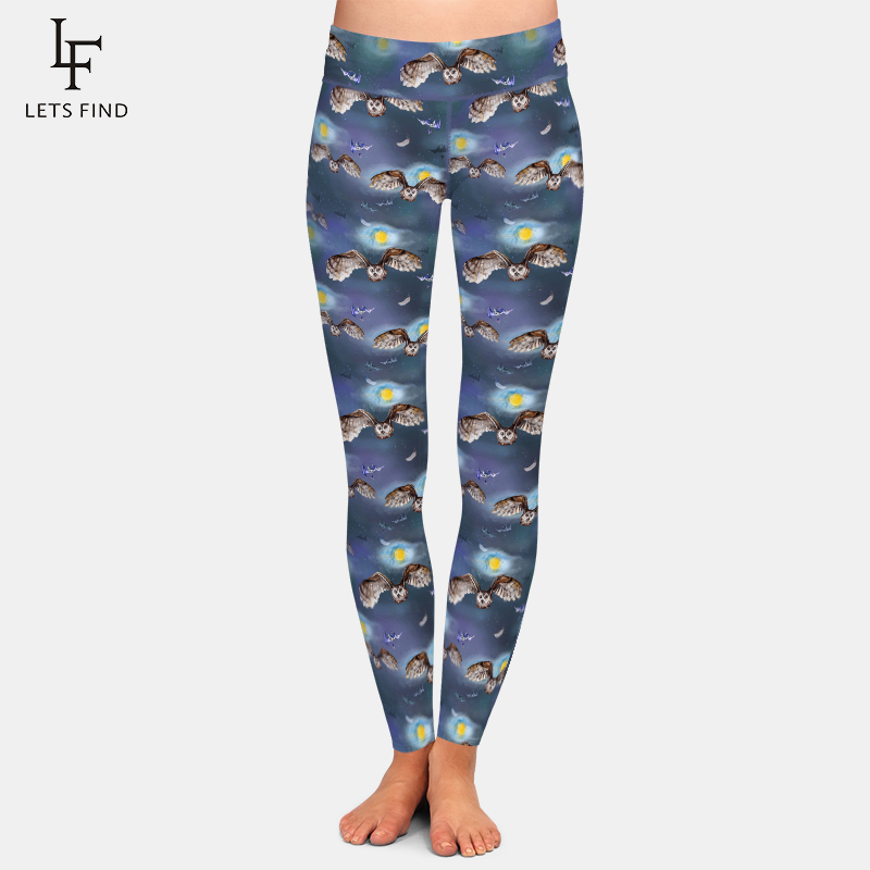 corujas e magia design completo leggins alta