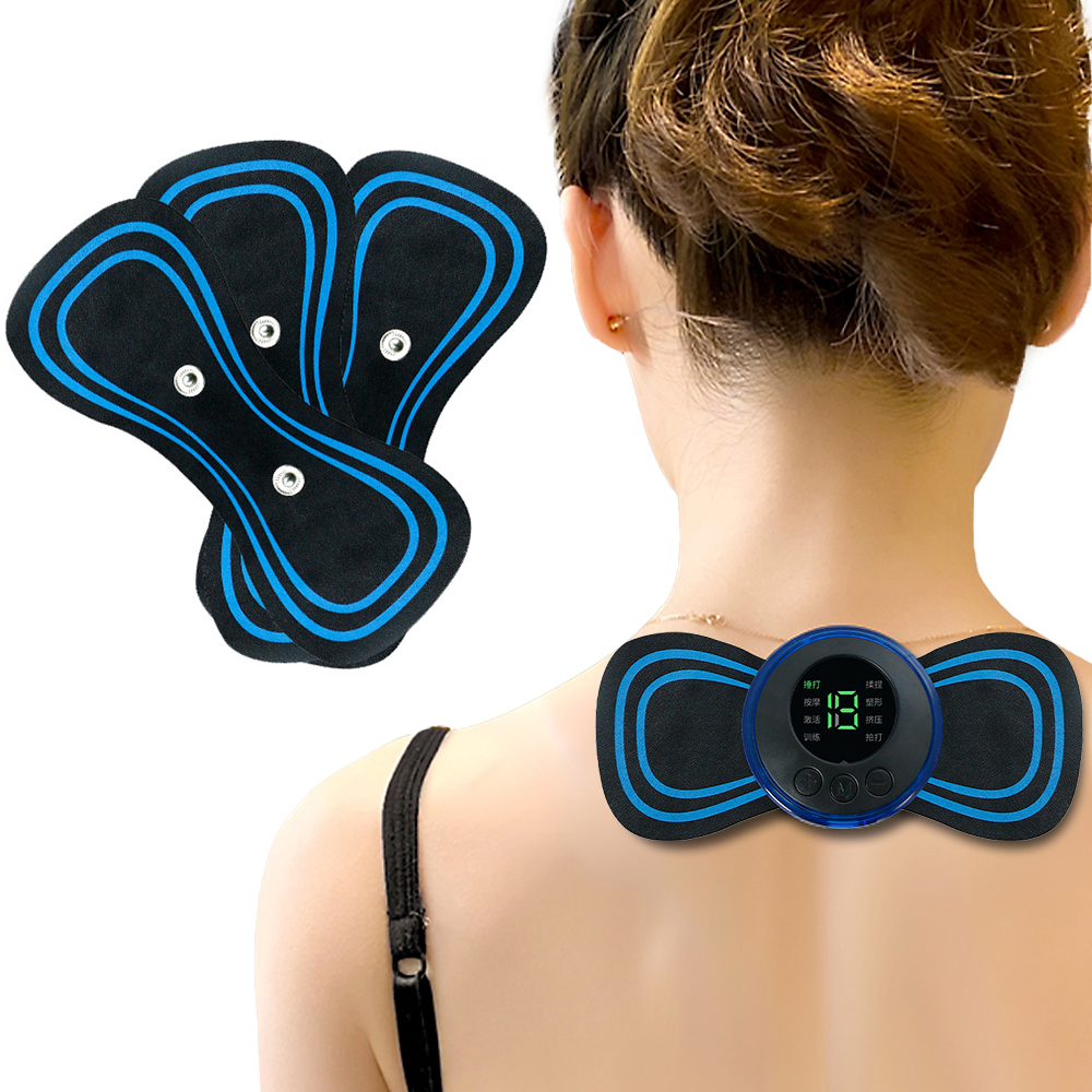 Best of 1pc Mini Shoulder Cervical Massage Pads Self Adhesive Electric Neck Massager PU Pulse Stimulator Patches Replacement Accessory Reviews & Tips