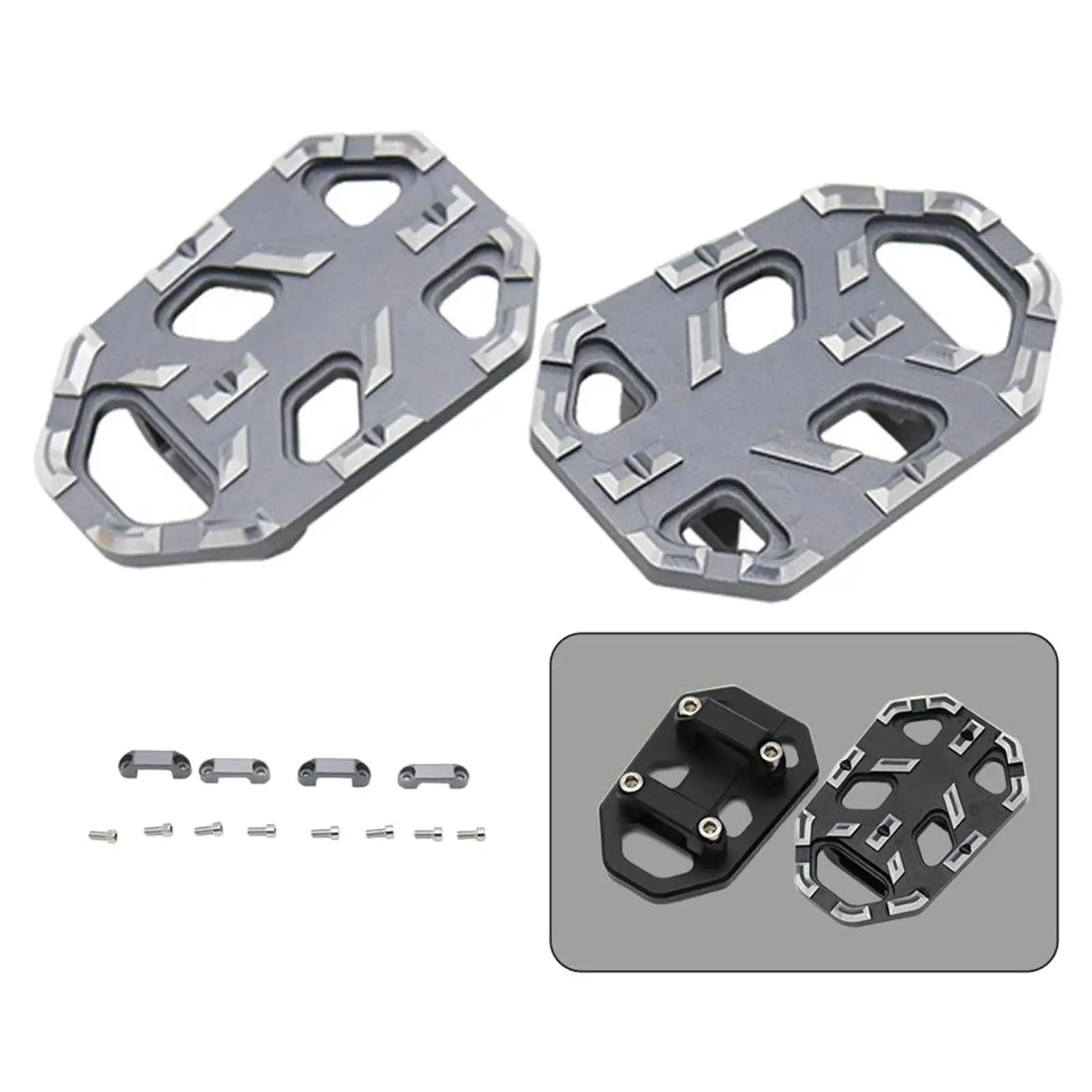 2Pcs Motorcycle Pegs Front Footrest for CB650R 19-20 Easy to Install Great Looking