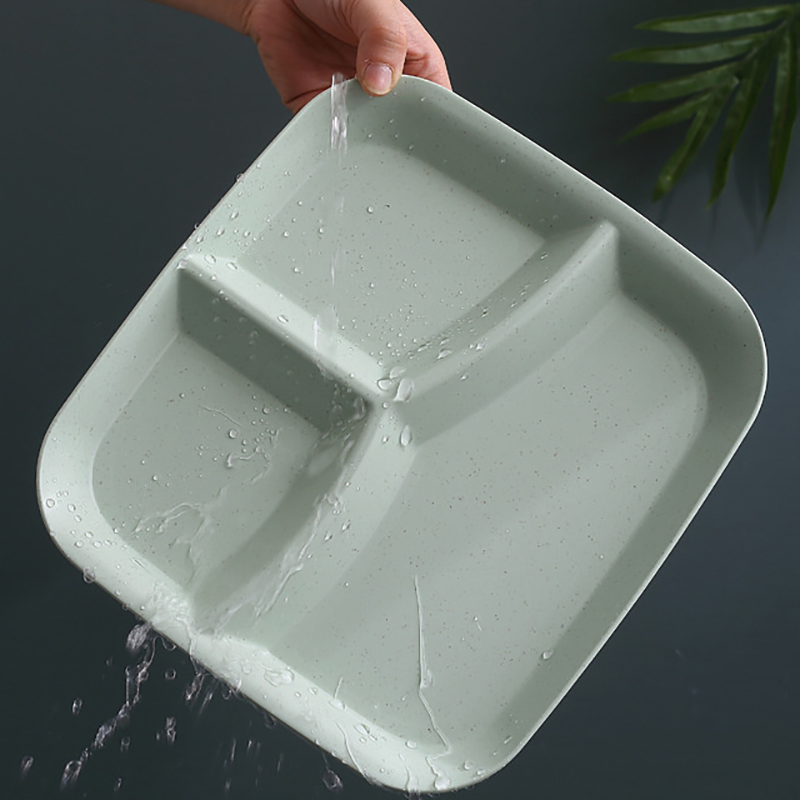 Пластиковая разделительная тарелка для салата 3 секций | AliExpress