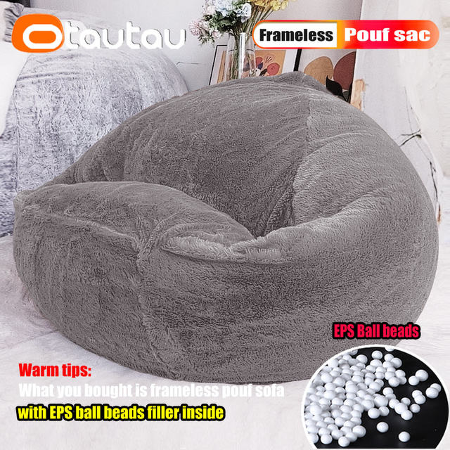 Otautau Big Xxl Bean Bag Chair With Filling Stuffed Giant Beanbag