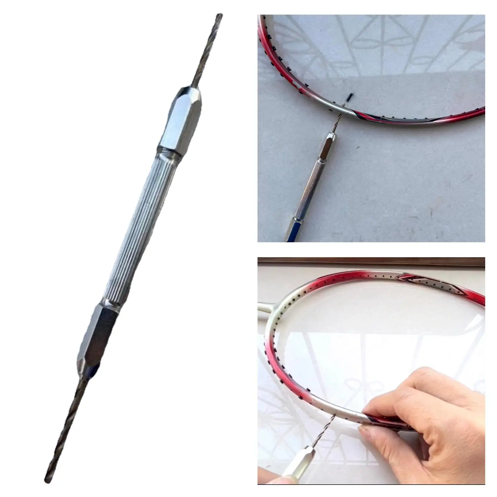 Badminton Grommet Remover 15cm Long Stringing Awl for Tennis Squash Racquet