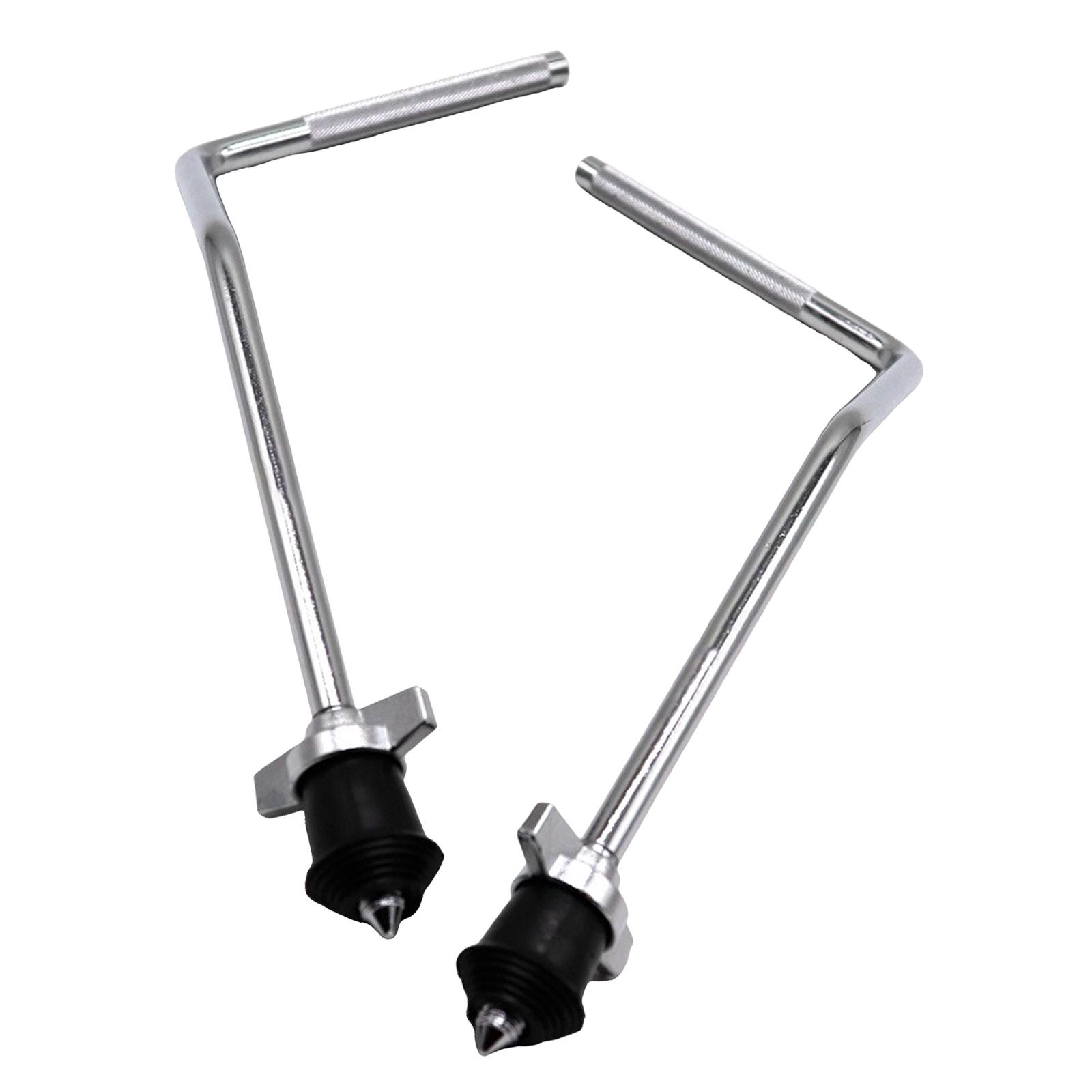 2Pcs Floor Tom Legs Drum Feet Hardware Durable Adjuster Floor Tom Brackets for Bass Drum Snare Percussion Instrument Parts