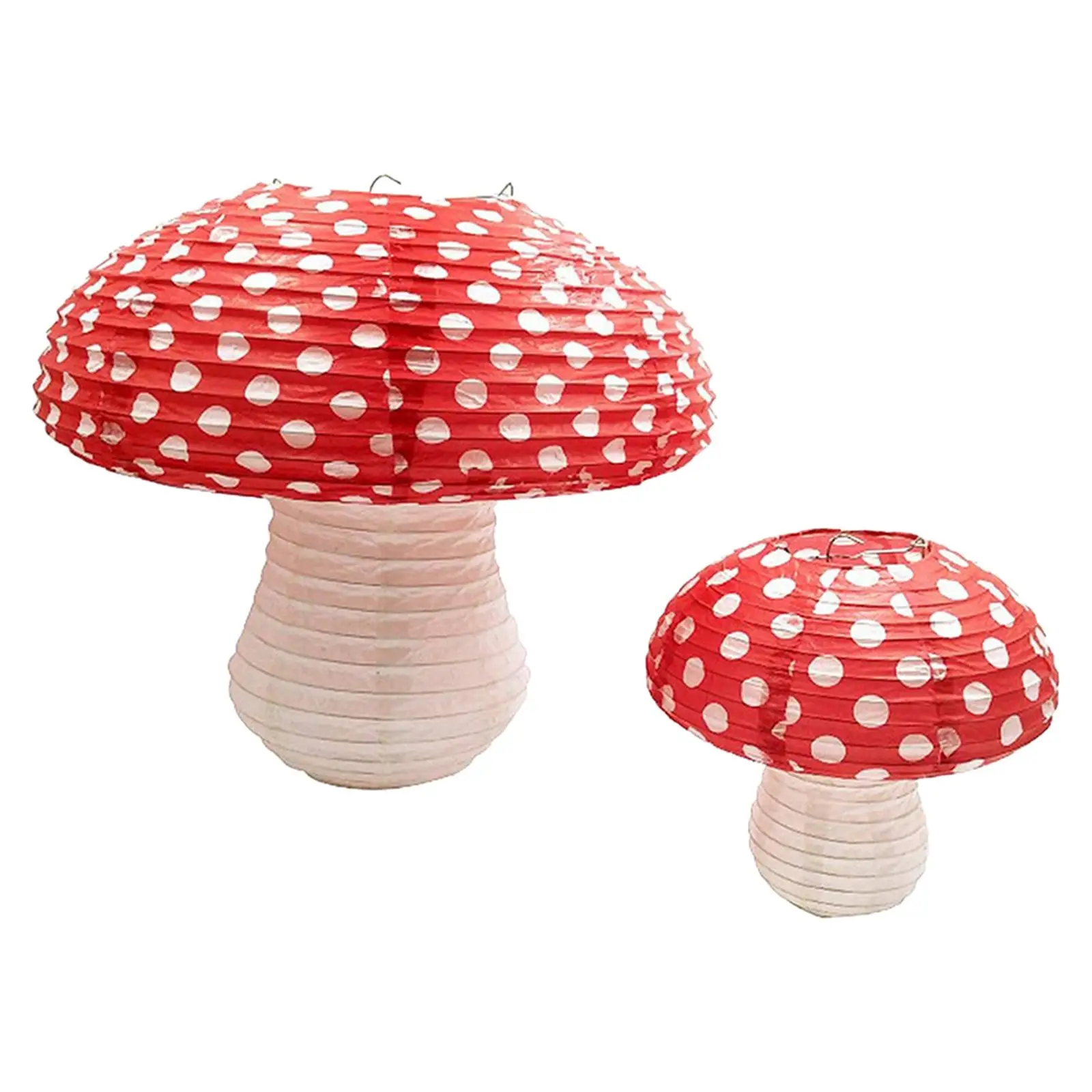 Mushroom Shaped Paper Lanterns Venue Decor Chinese Lanterns Decorative Party Favors for Garden Valentine Wedding Party Gifts