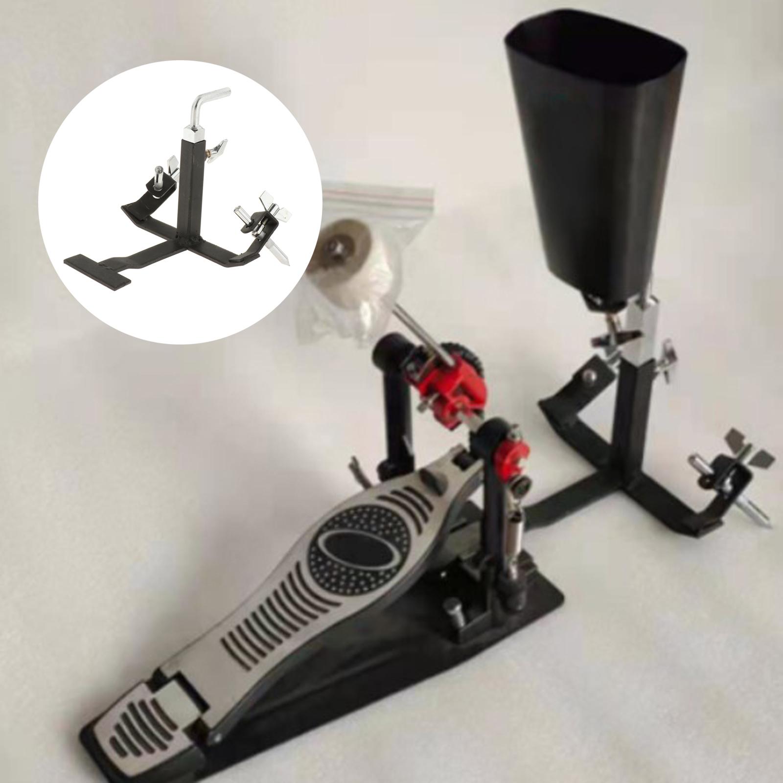 Description Picture 5 of itemCowbell Pedal Foot Bracket Percussion Cowbell Drum Cymbal Stand Pedal Cowbell Bracket for Concert Practice Room