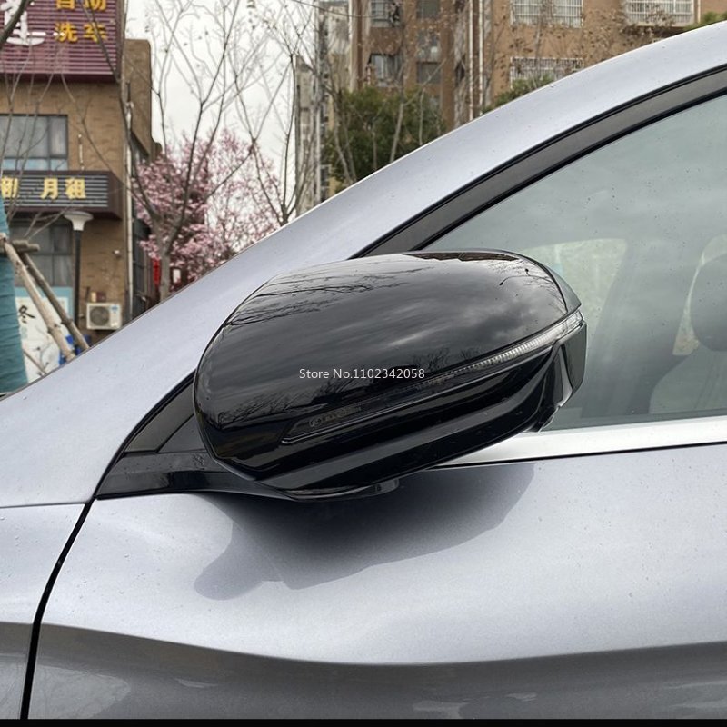 For BYD YUAN PLUS ATTO 3 2022 2023 ABS black Rearview Mirror Cover front rear foglamp door handle bowl Exterior accessories